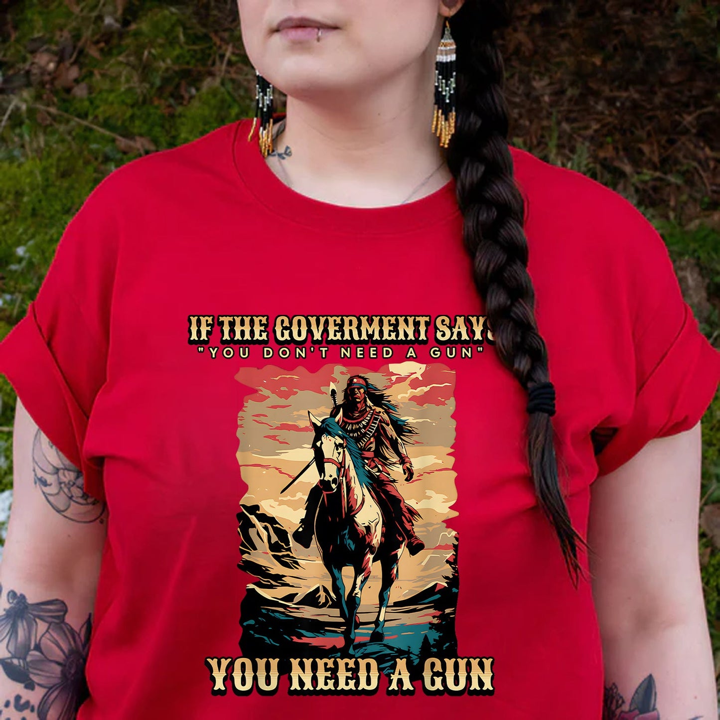 You Need A Gun Unisex T-Shirt/T-Shirt V-Neck/Hoodie/Sweatshirt