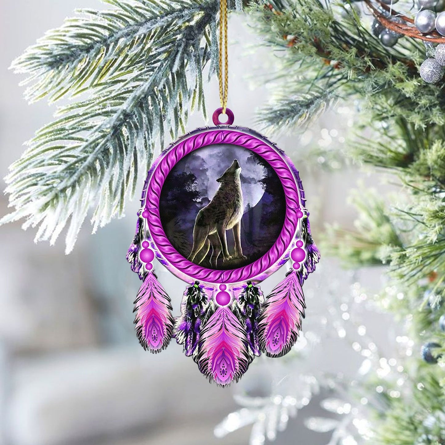 Wolf Native American - Unique Christmas Gift Decor Flat Acrylic