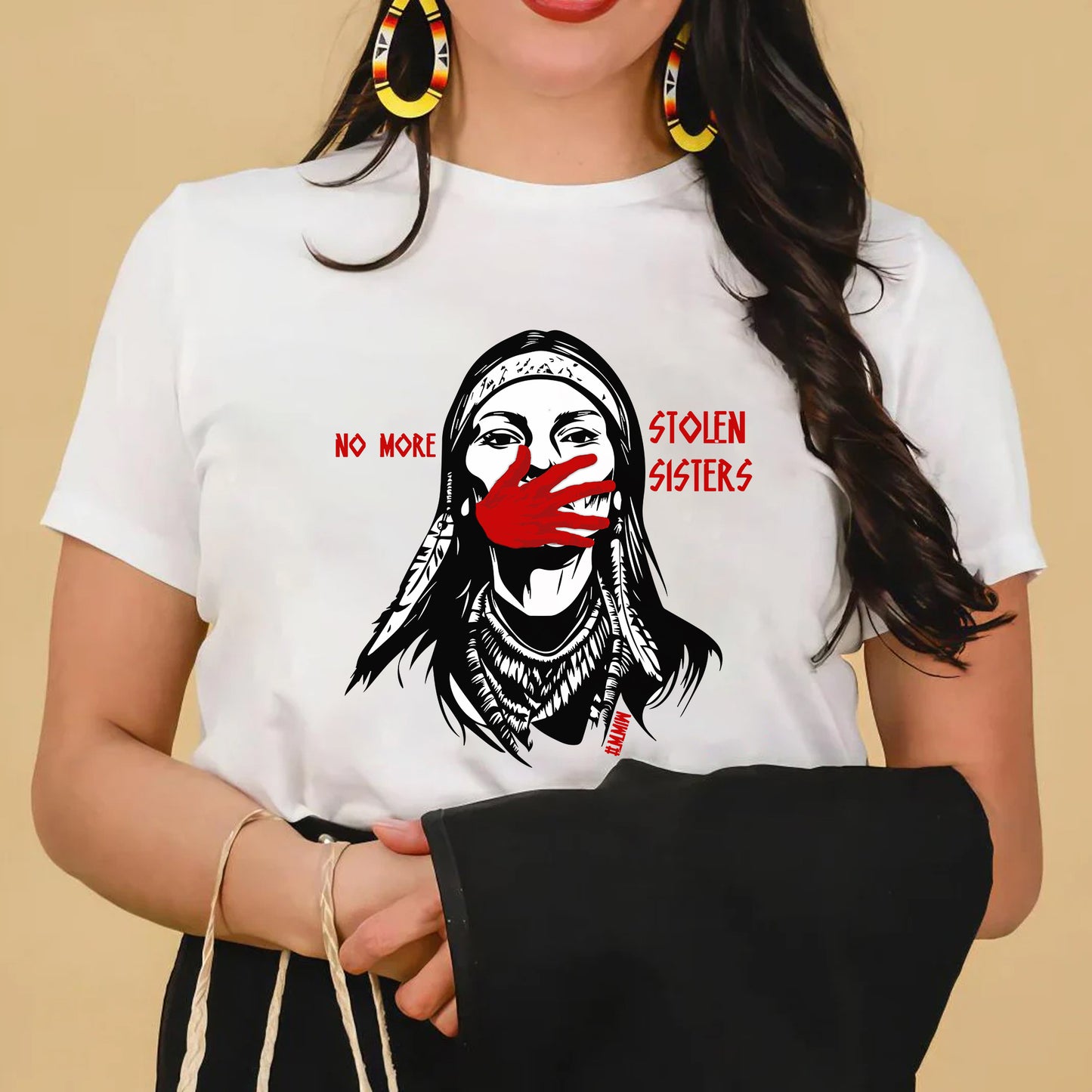 MMIW NO MORE STOLEN SISTERS Unisex WC47 T-Shirt/T-Shirt V-Neck/Hoodie/Sweatshirt