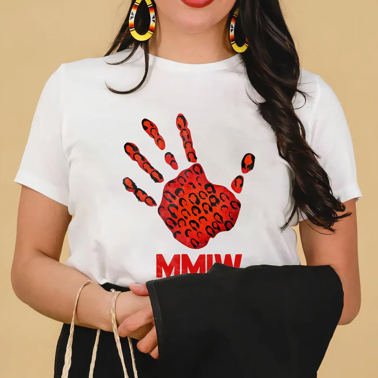 MMIW Red Handprint – Remember & Honor Unisex Hoodie/T-Shirt/Sweatshirt