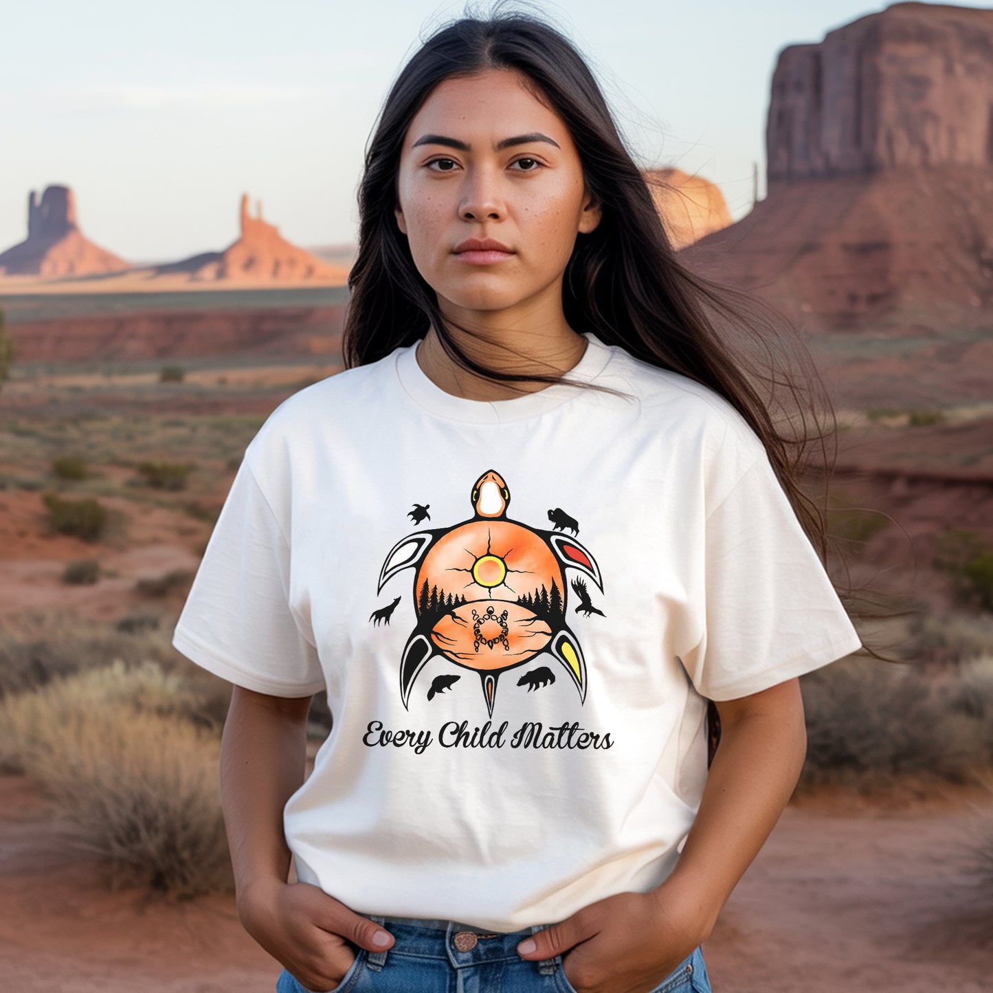 Every Child Matters Turtle For Orange Shirt Day Unisex T-Shirt/Hoodie/Sweatshirt 264