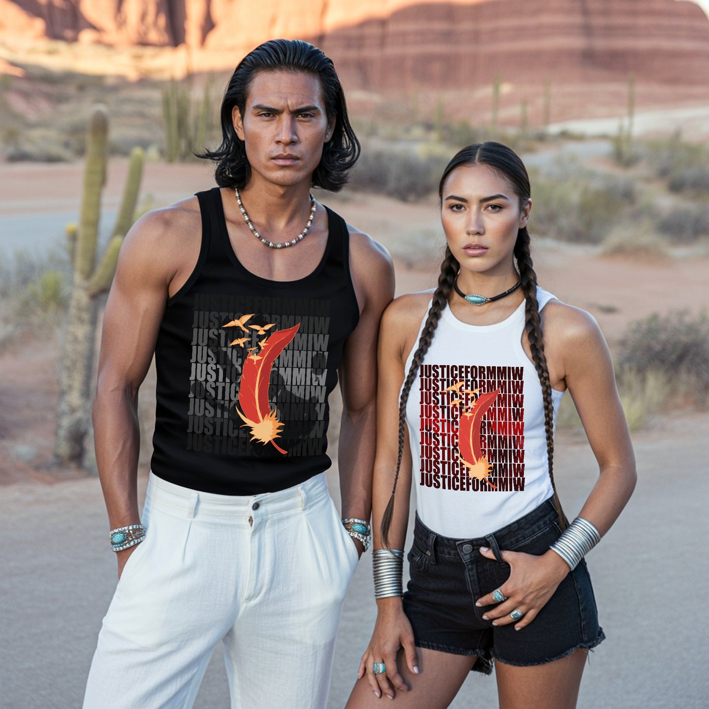 Justice For MMIW Empowering Indigenous Voices Unisex Tank Top
