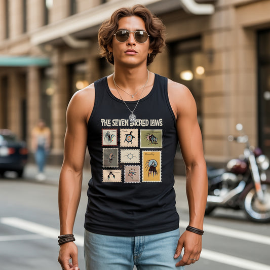 The Seven Sacred Teachings - Spirit Animal Graphic Unisex Tank Top