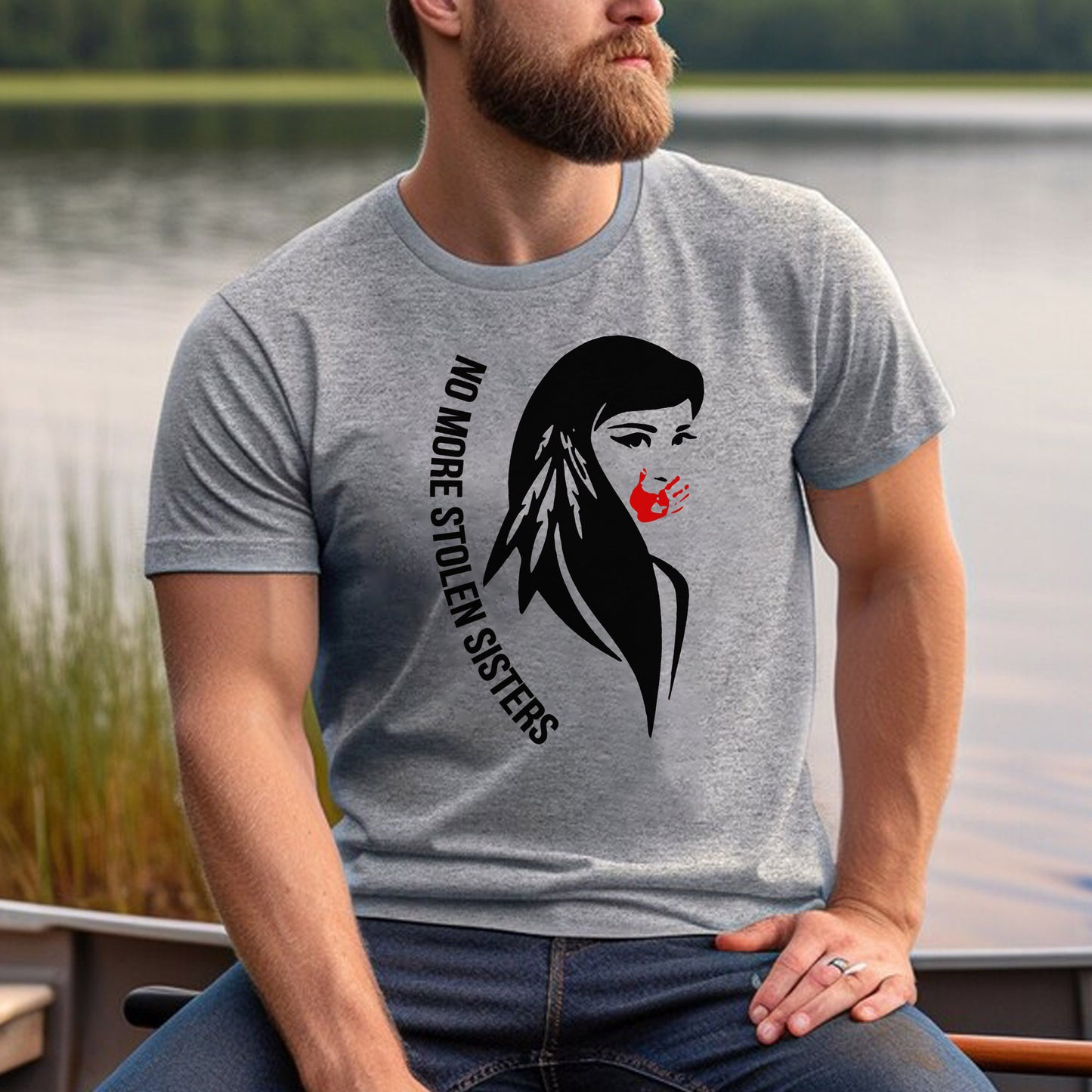 No More Stolen Sisters Indigenous Women MMIW – Remember & Honor Unisex Hoodie/T-Shirt/ T-Shirt V-Neck/Sweatshirt