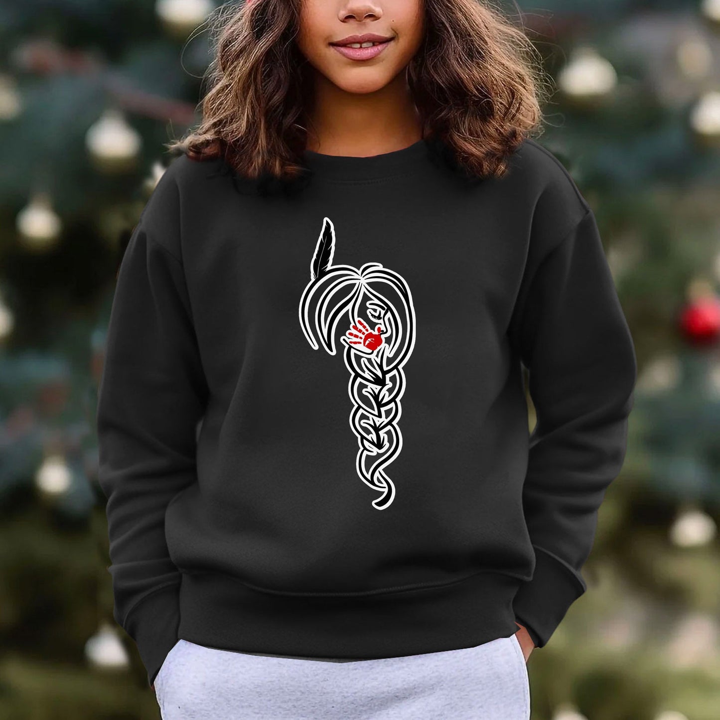 MMIW I Wear Red For My Sister, No More Stolen Sisters Red Hand Unisex T-shirt/Hoodie/Sweatshirt