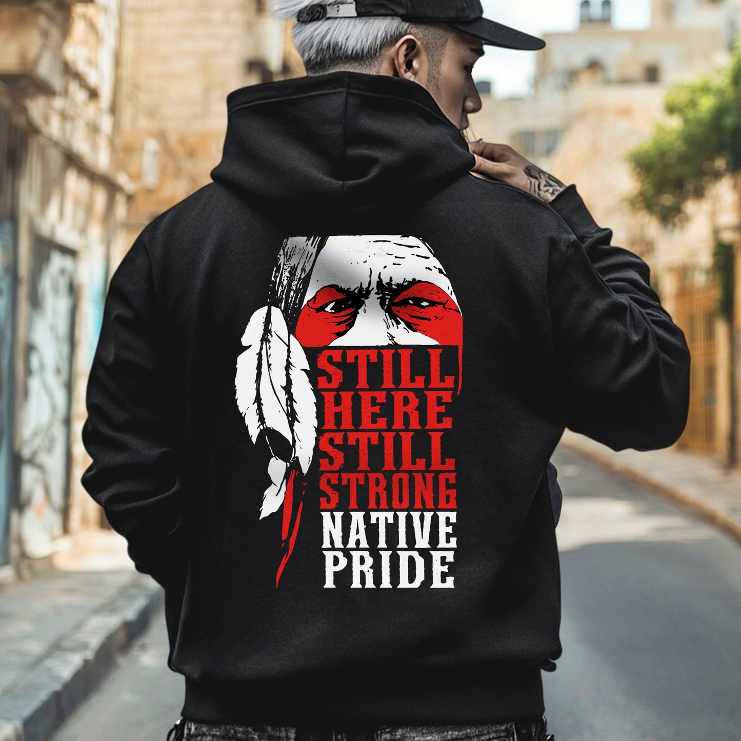 Protect Indigenous Women Red Hand Feather - Two Sides - MMIW Unisex T-shirt/Hoodie/V-Neck/Sweatshirt