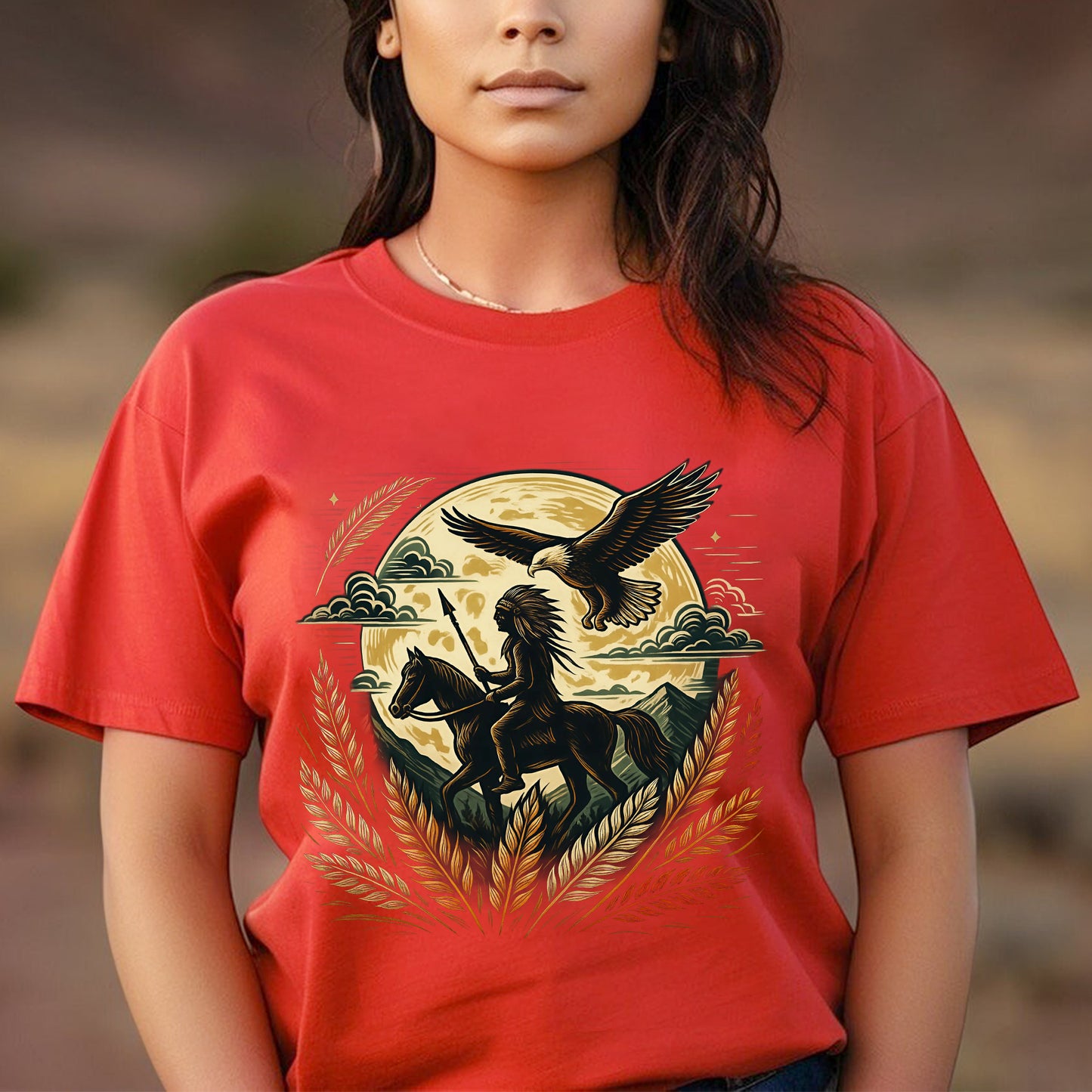 Trail Of Tears - Native American Chief Ride Horse Unisex T-Shirt/Hoodie/Sweatshirt