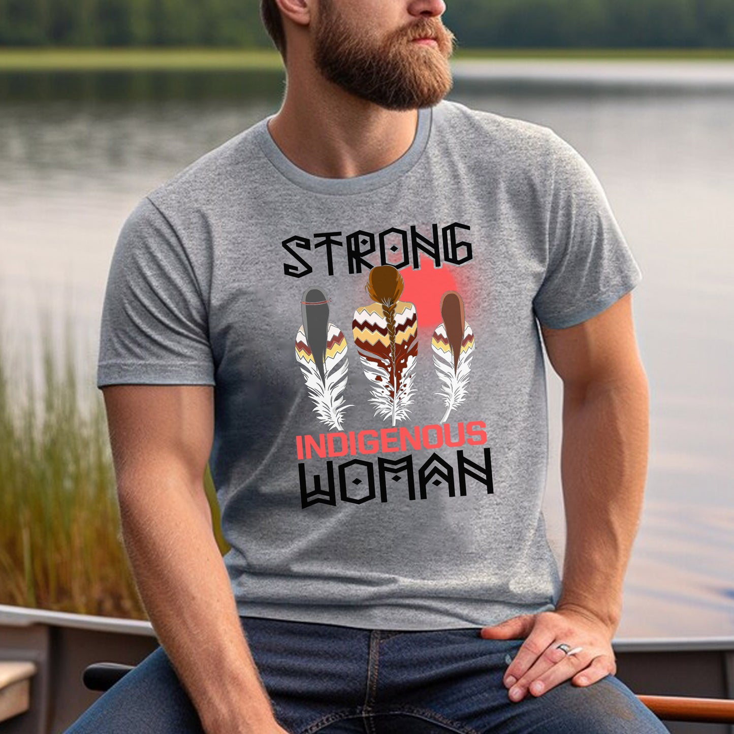 MMIW Strong Resilient Indigenous Three Woman Unisex T-Shirt/T-Shirt V-Neck/Hoodie/Sweatshirt