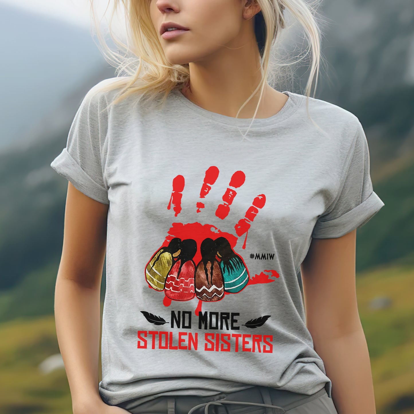 No More Stolen Sisters - MMIW Unisex Hoodie/T-Shirt/ T-Shirt V-Neck/Sweatshirt
