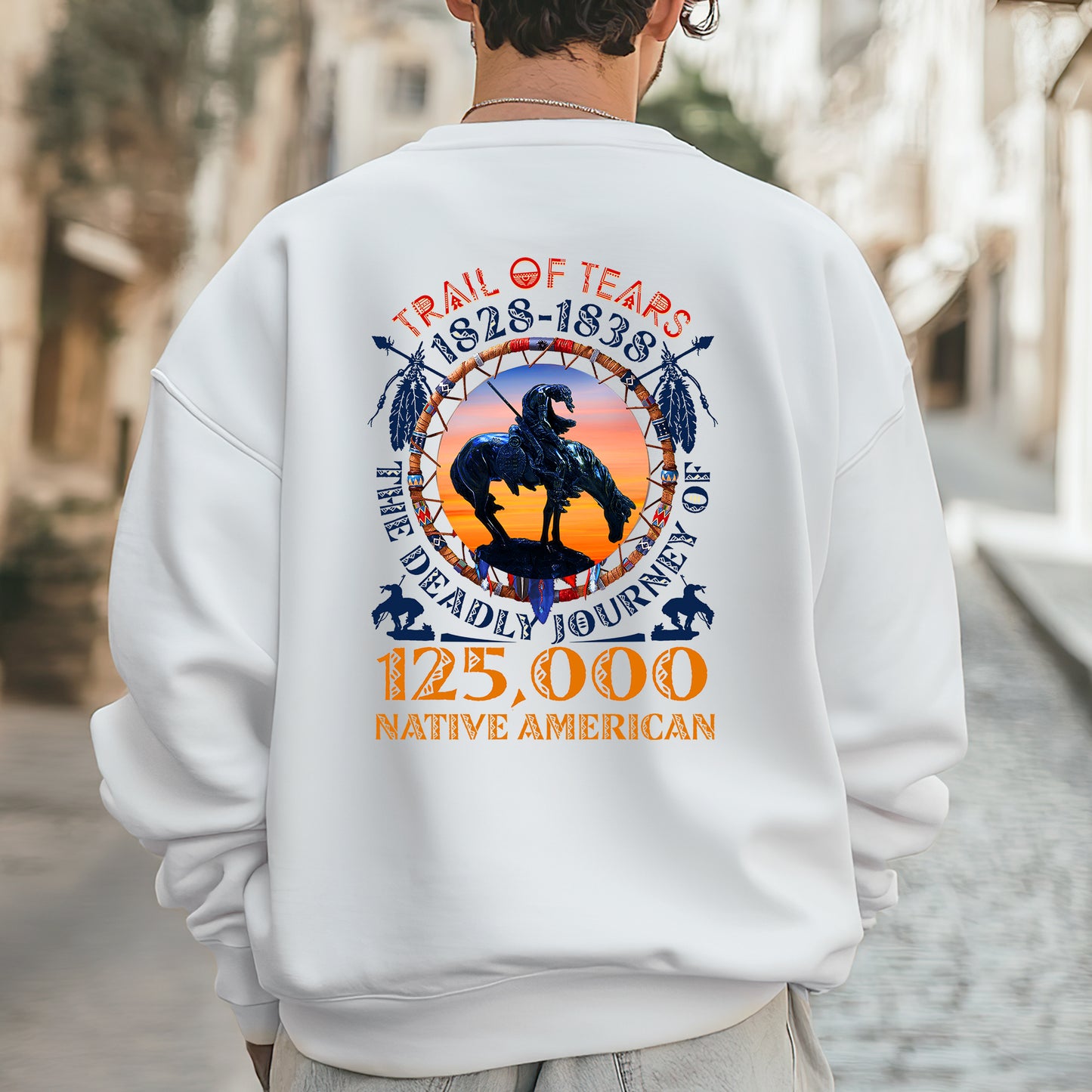 Trail of Tears Memorial β 125,000 Native Americans Lost Unisex - Two sides - T-Shirt/T-Shirt V-Neck/Hoodie/Sweatshirt