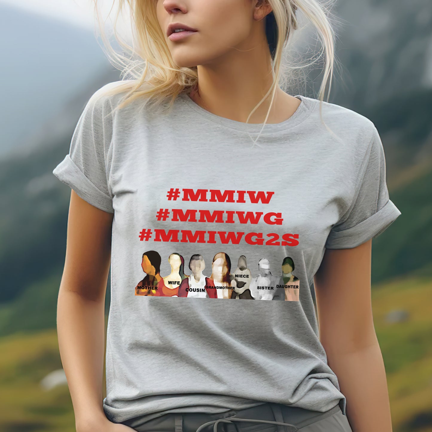 MMIWG2S – Remember & Honor Unisex Hoodie/T-Shirt/ T-Shirt V-Neck/Sweatshirt