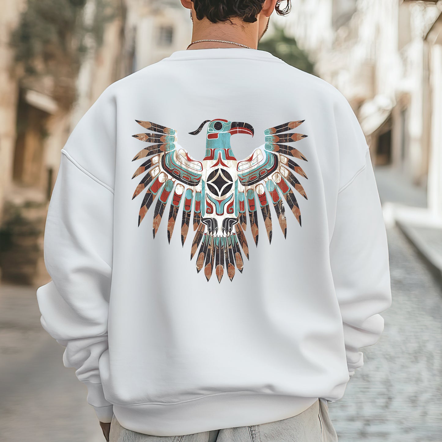 Thunderbird Native American Eagle Unisex - Two sides - T-Shirt/T-Shirt V-Neck/Hoodie/Sweatshirt