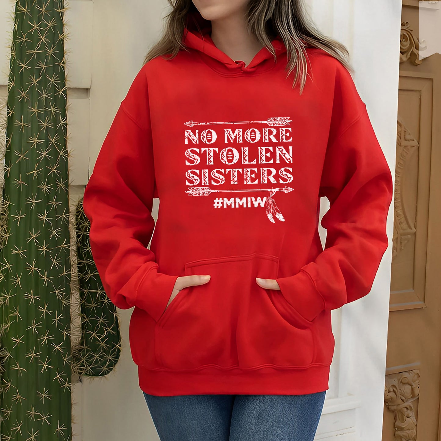 MMIW No More Stolen Sisters Unisex T-Shirt/T-Shirt V-Neck/Hoodie/Sweatshirt