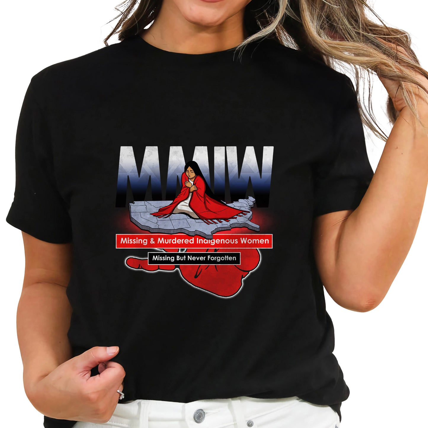 MMIW Missing But Never Forgotten Unisex WC146 T-Shirt/T-Shirt V-Neck/Hoodie/Sweatshirt