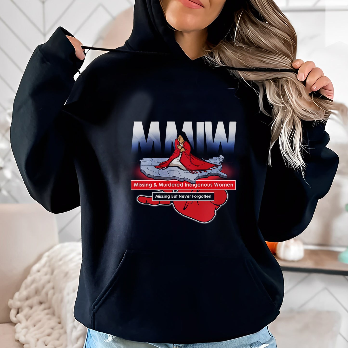 MMIW Missing But Never Forgotten Unisex WC146 T-Shirt/T-Shirt V-Neck/Hoodie/Sweatshirt