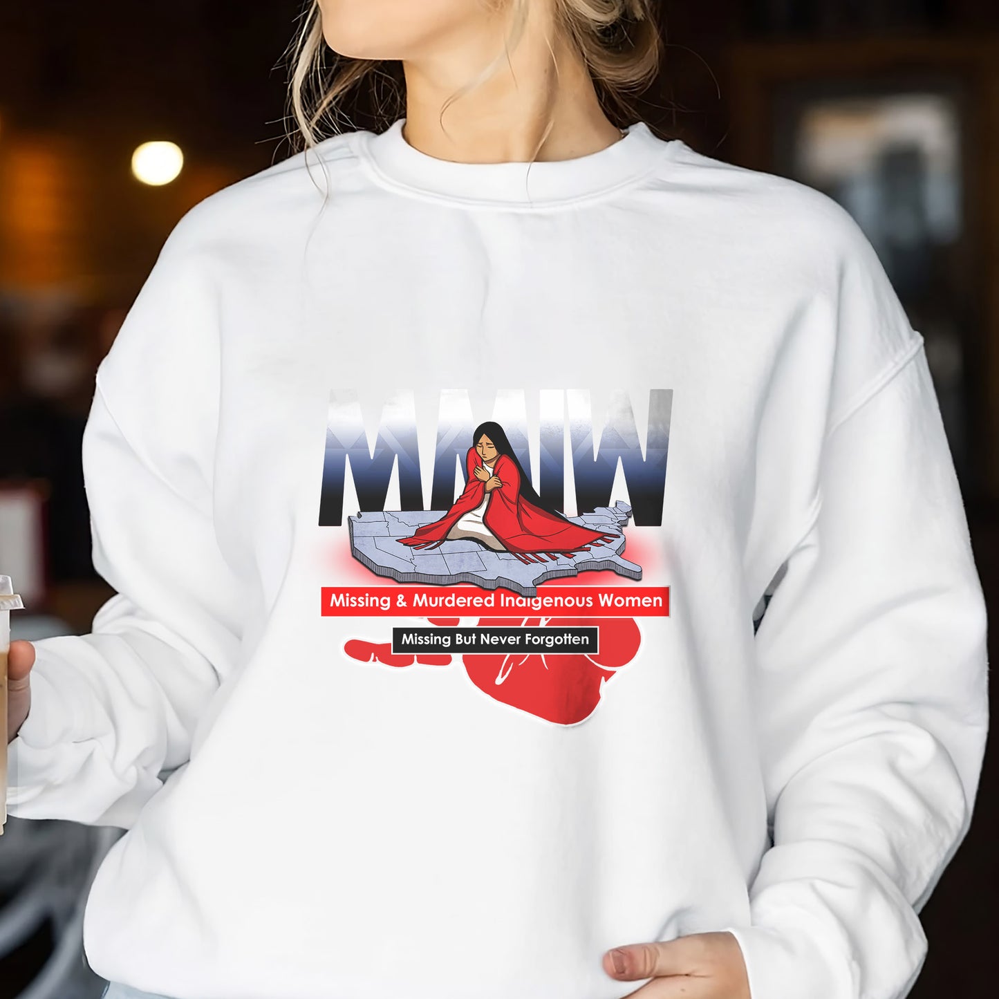 MMIW Missing But Never Forgotten Unisex WC146 T-Shirt/T-Shirt V-Neck/Hoodie/Sweatshirt