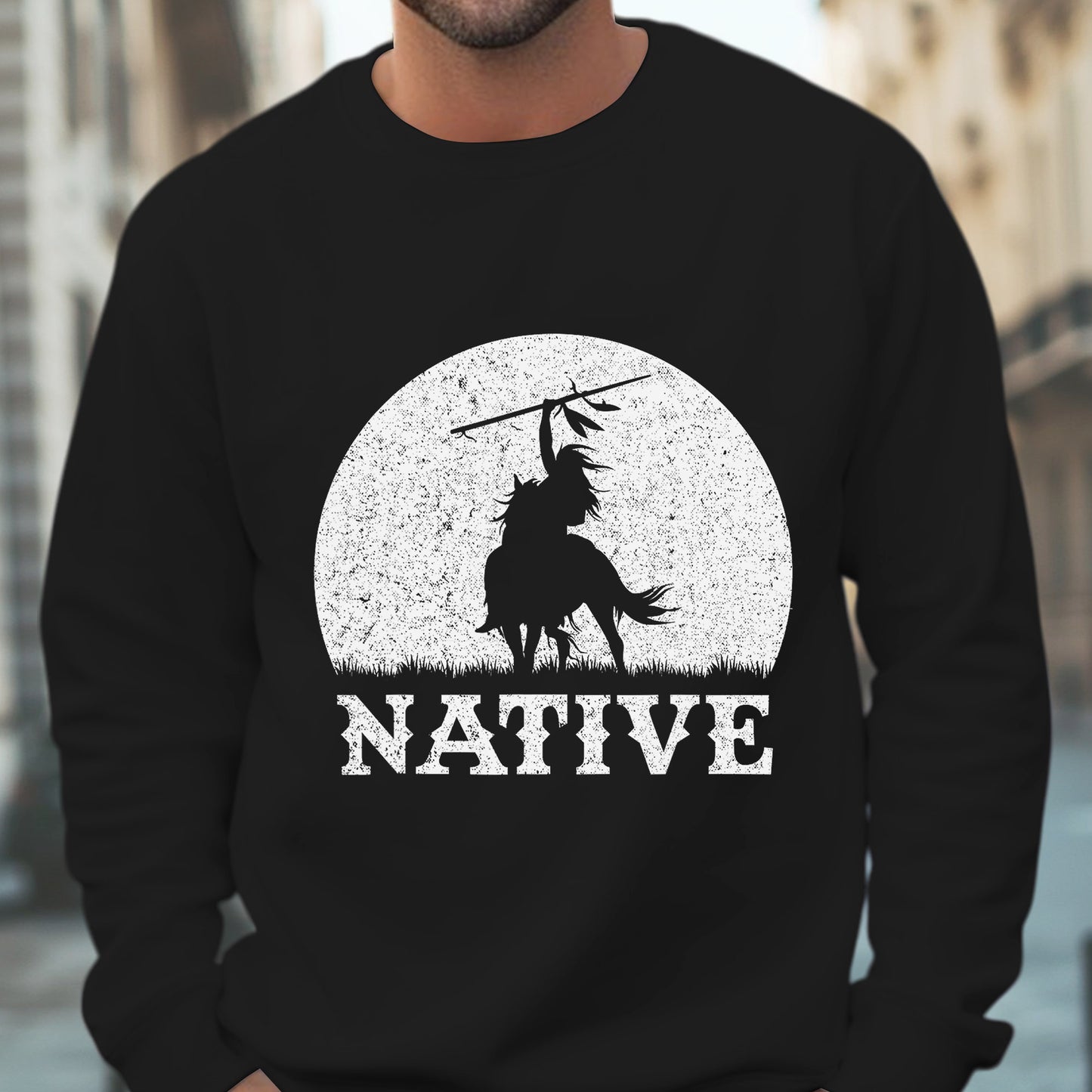 Native American Tribal Chief Riding Horse Unisex T-Shirt/Hoodie/Sweatshirt