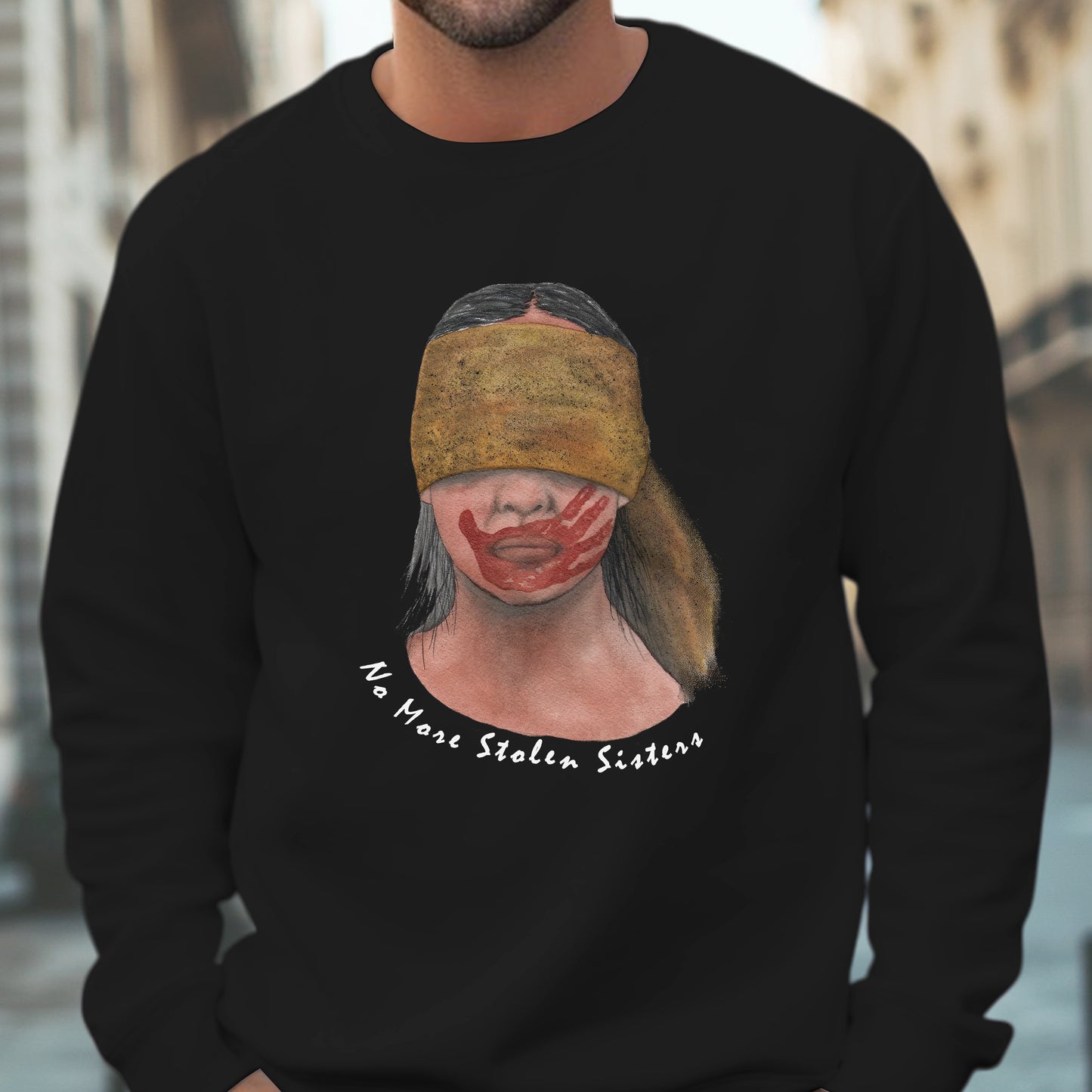 No More Stolen Sisters - MMIW Unisex Hoodie/T-Shirt/T-Shirt V-Neck/Sweatshirt - Raise Awareness for Missing Indigenous Women