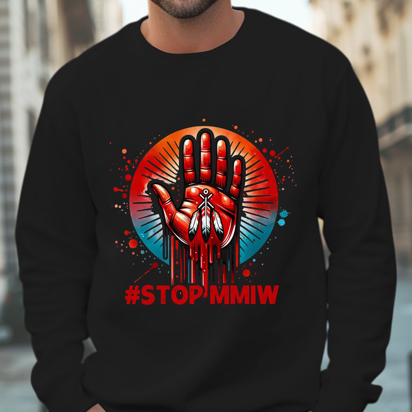 MMIW Stop Red Hand Unisex T-Shirt/T-shirt V-Neck/Hoodie/Sweatshirt