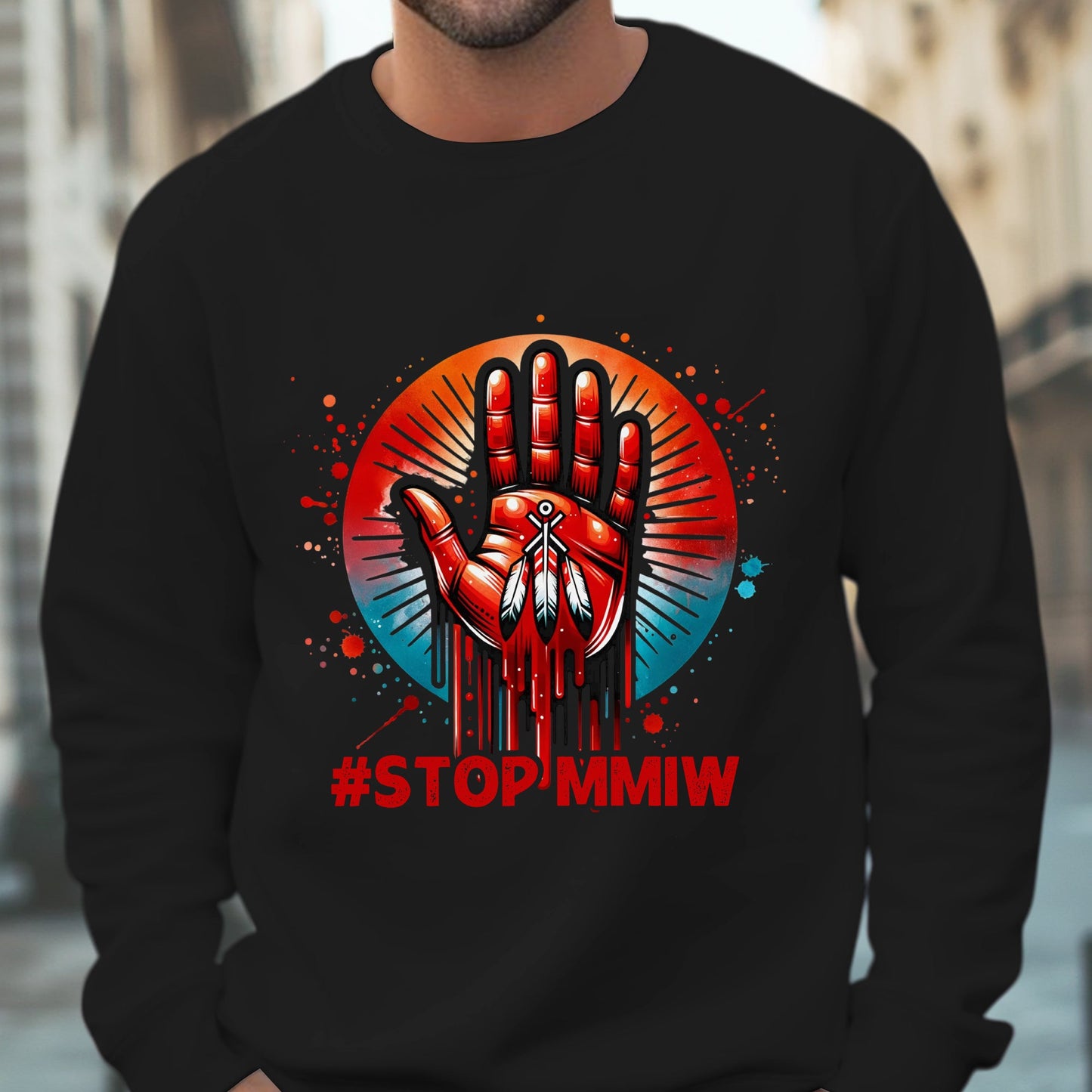 MMIW Stop Red Hand Unisex T-shirt/V-neck T-shirt /Hoodie/Sweatshirt