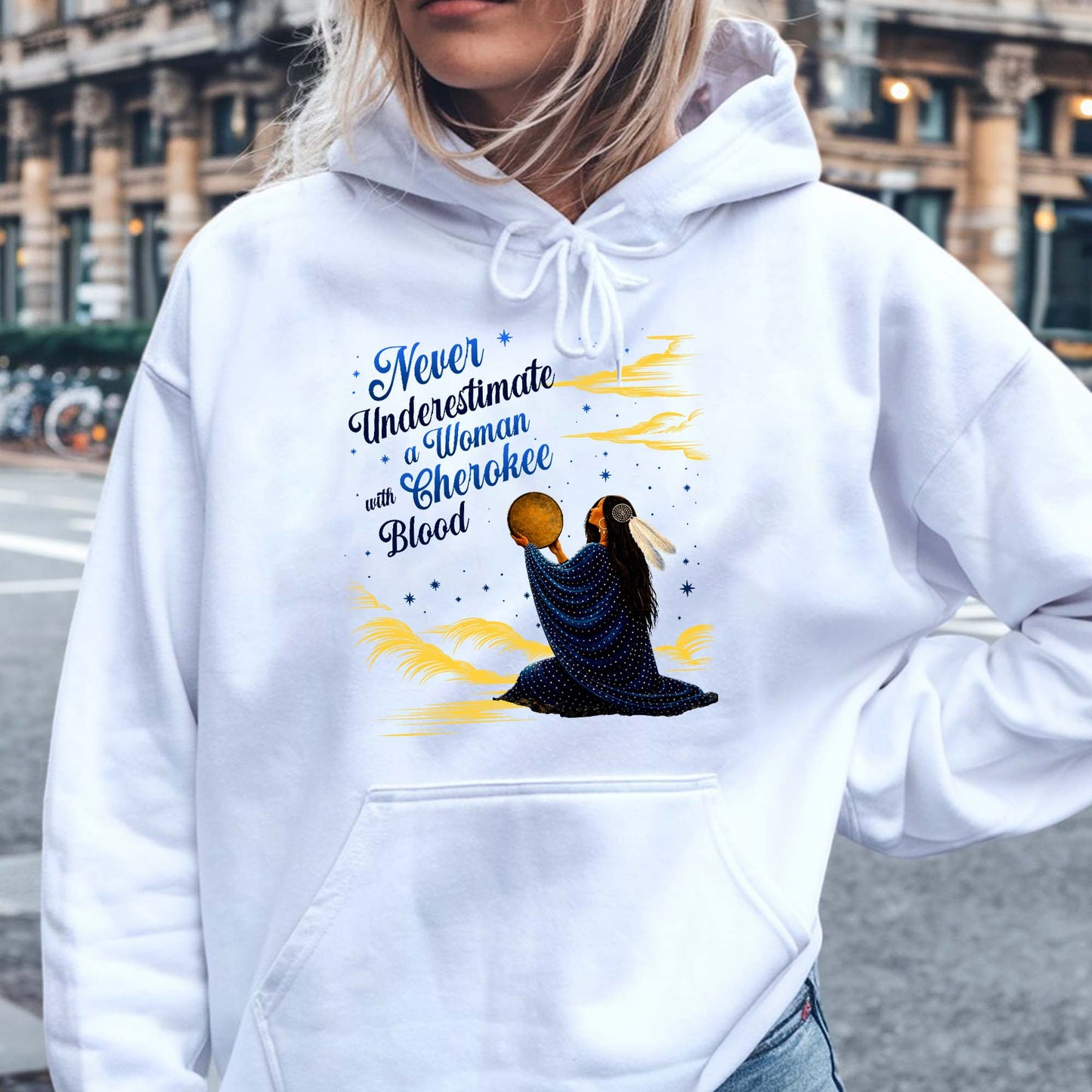 Custom Native American Tribe - Never Underestimate Indigenous Women Unisex T-shirt/T-shirt V-neck/Hoodie/Sweatshirt