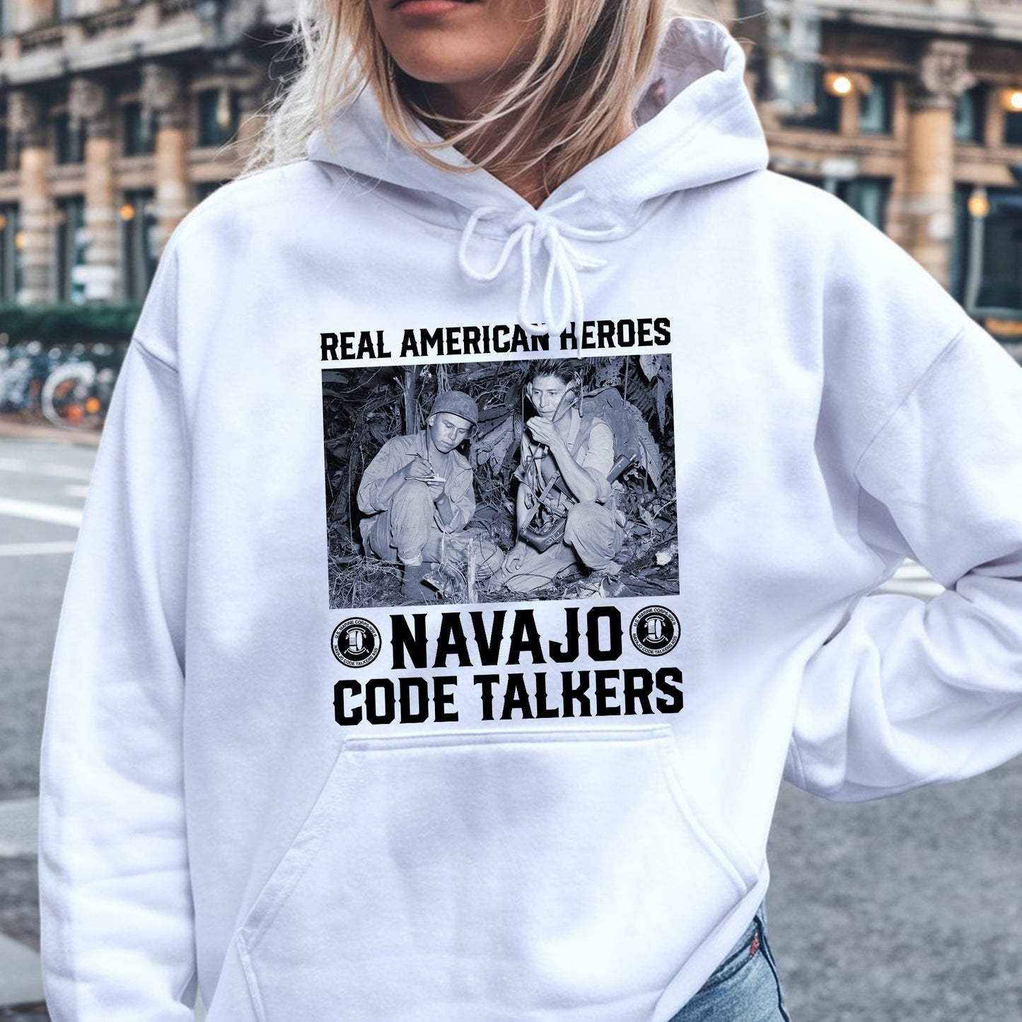 Navajo Code Talkers Real American Heroes Native Land Unisex T-Shirt/T-Shirt V-Neck/Hoodie/Sweatshirt