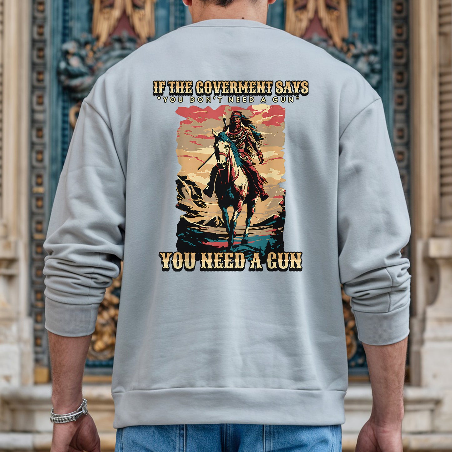 You Need A Gun Unisex - Two Sides - Unisex T-Shirt/T-Shirt V-Neck/Hoodie/Sweatshirt