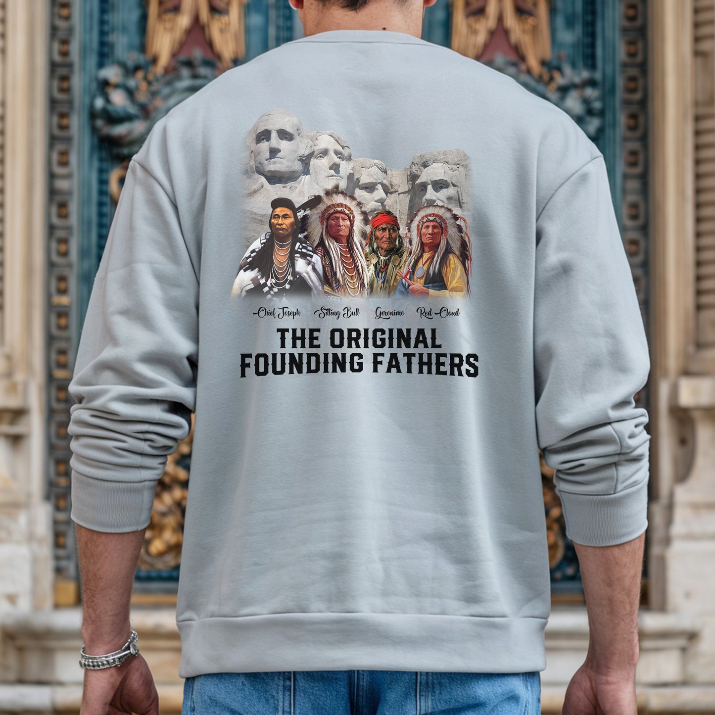 The Original Founding Fathers Native Leaders - Two sides - Unisex T-Shirt/T-Shirt V-Neck/Hoodie/Sweatshirt