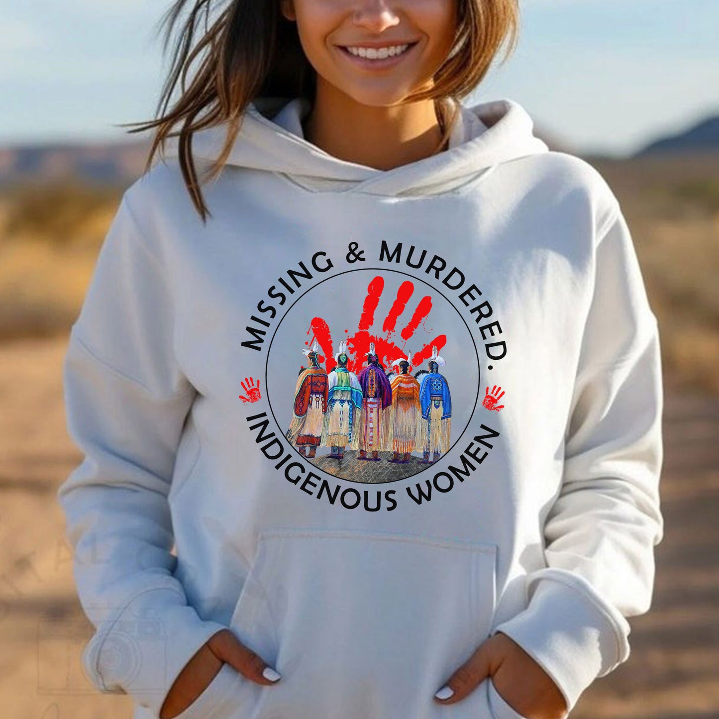 MMIW Red Hand Women Together Unisex T-Shirt/T-Shirt V-Neck/Hoodie/Sweatshirt