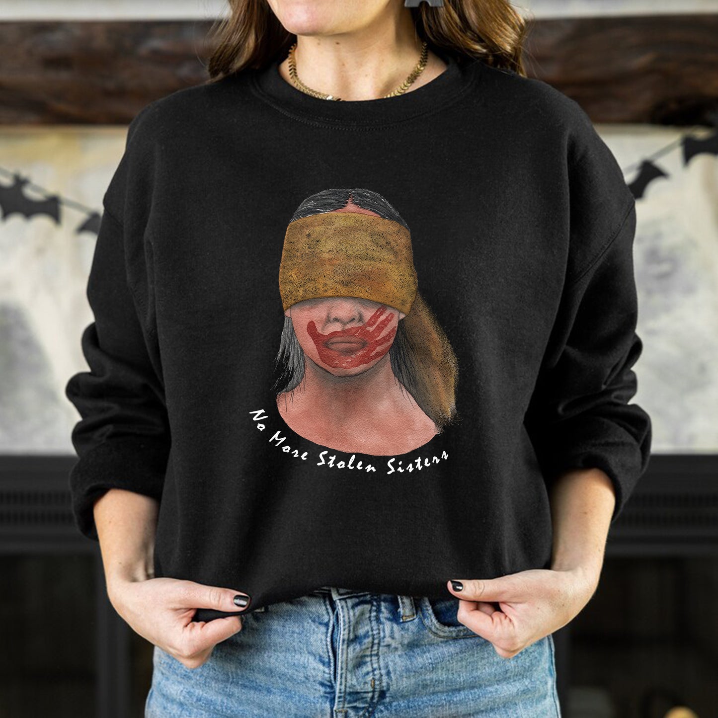 No More Stolen Sisters - MMIW Unisex Hoodie/T-Shirt/T-Shirt V-Neck/Sweatshirt - Raise Awareness for Missing Indigenous Women