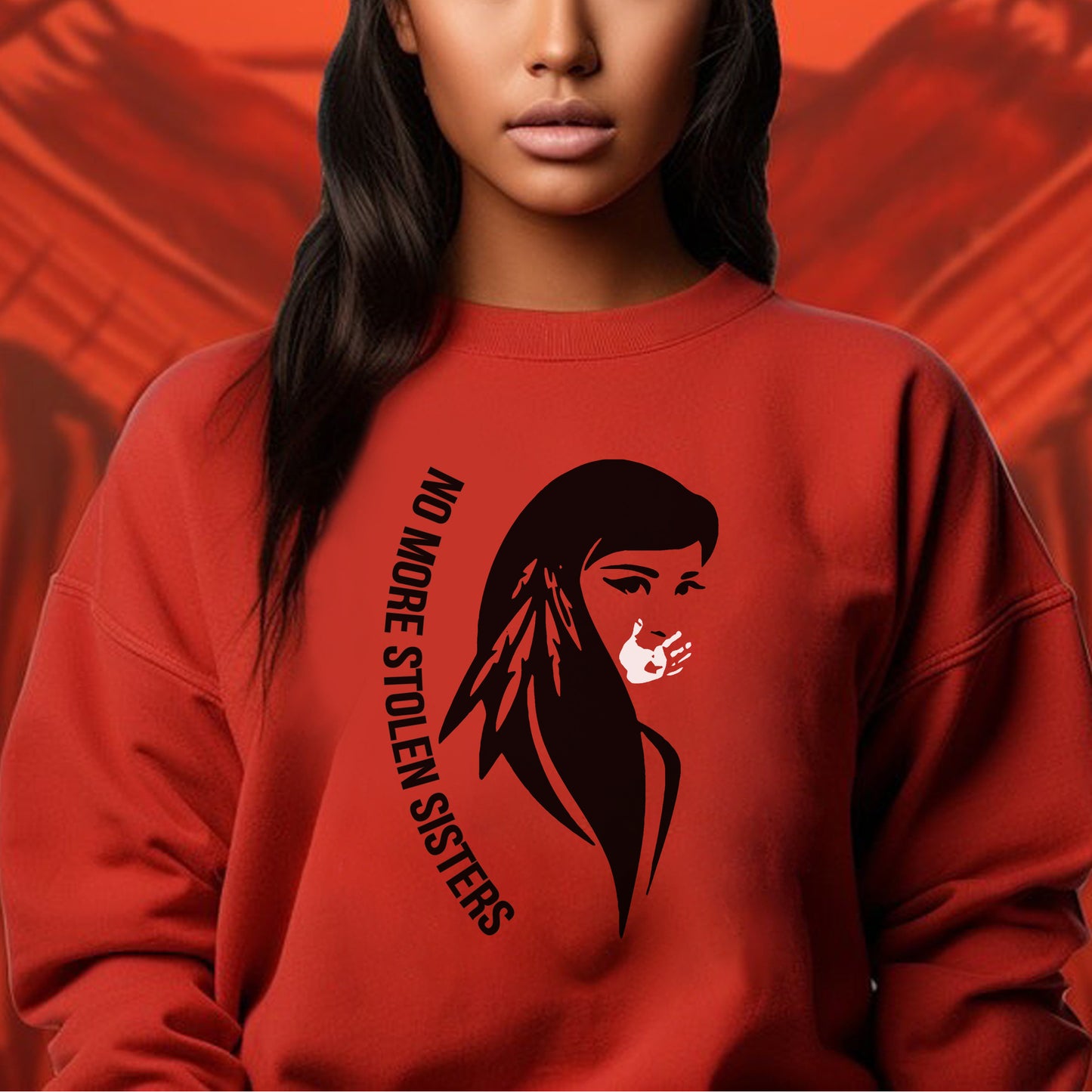 No More Stolen Sisters Indigenous Women MMIW – Remember & Honor Unisex Hoodie/T-Shirt/ T-Shirt V-Neck/Sweatshirt
