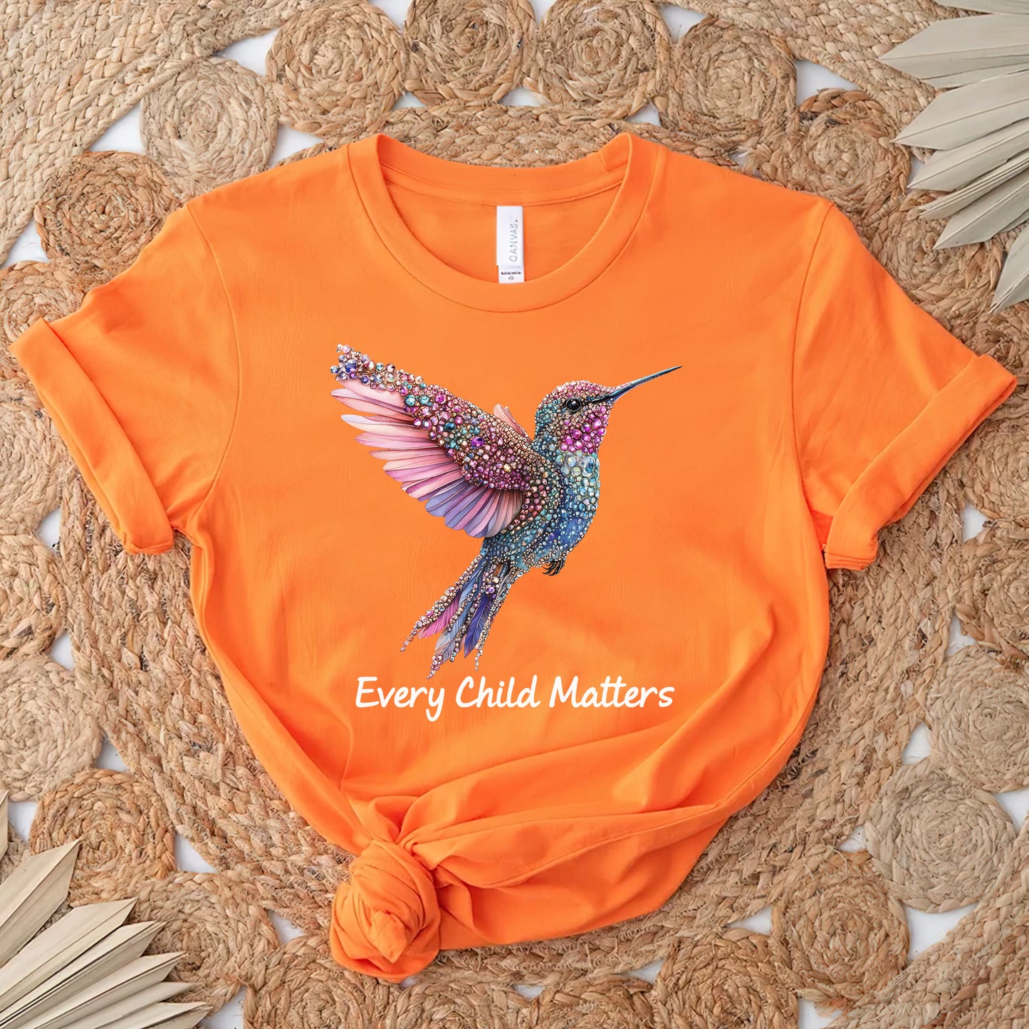 Every Child Matters Hummingbird Orange Awareness Unisex T-Shirt/Hoodie/Sweatshirt