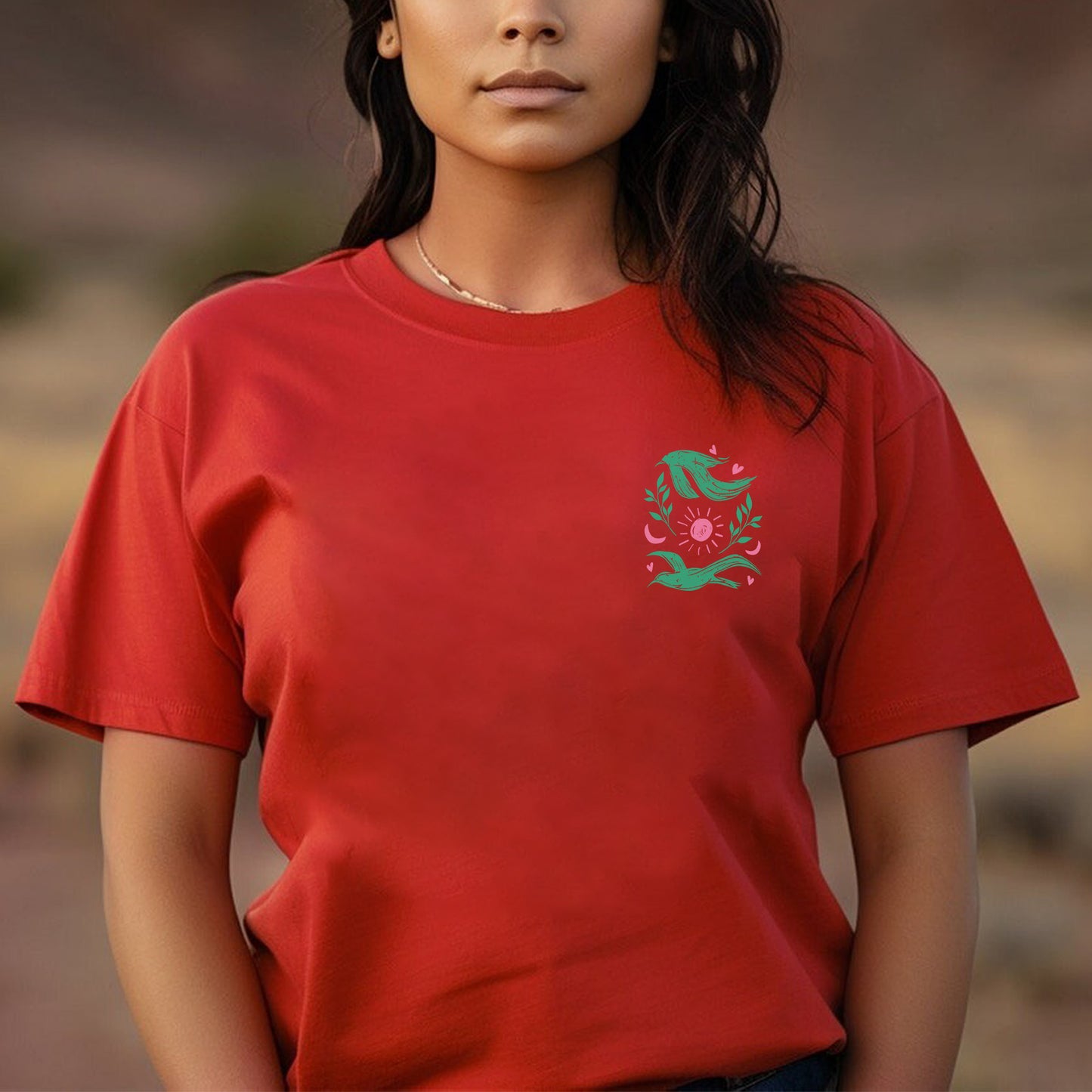NO ONE IS ILLEGAL ON STOLEN LAND. WE WALK ON NATIVE LAND Style 3 - Two sides - Unisex T-Shirt/Hoodie/Sweatshirt