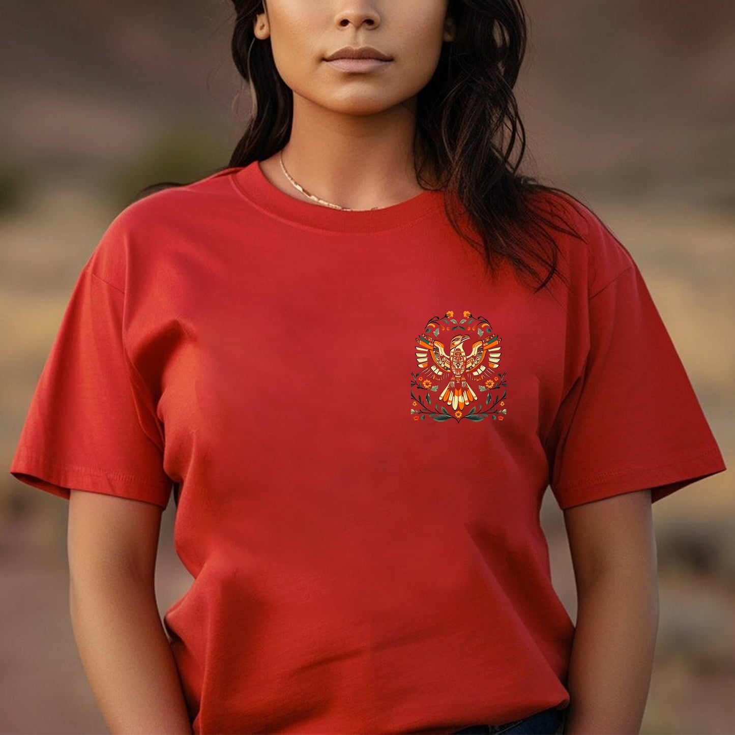 NO ONE IS ILLEGAL ON STOLEN LAND. WE WALK ON NATIVE LAND 23 - Two sides - Unisex T-Shirt/T-Shirt V-Neck/Hoodie/Sweatshirt
