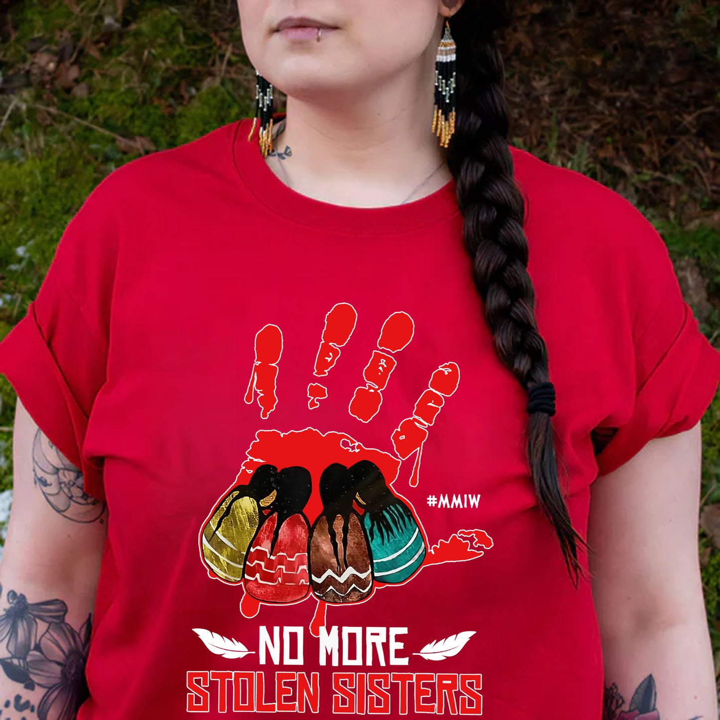 No More Stolen Sisters - MMIW Unisex Hoodie/T-Shirt/ T-Shirt V-Neck/Sweatshirt