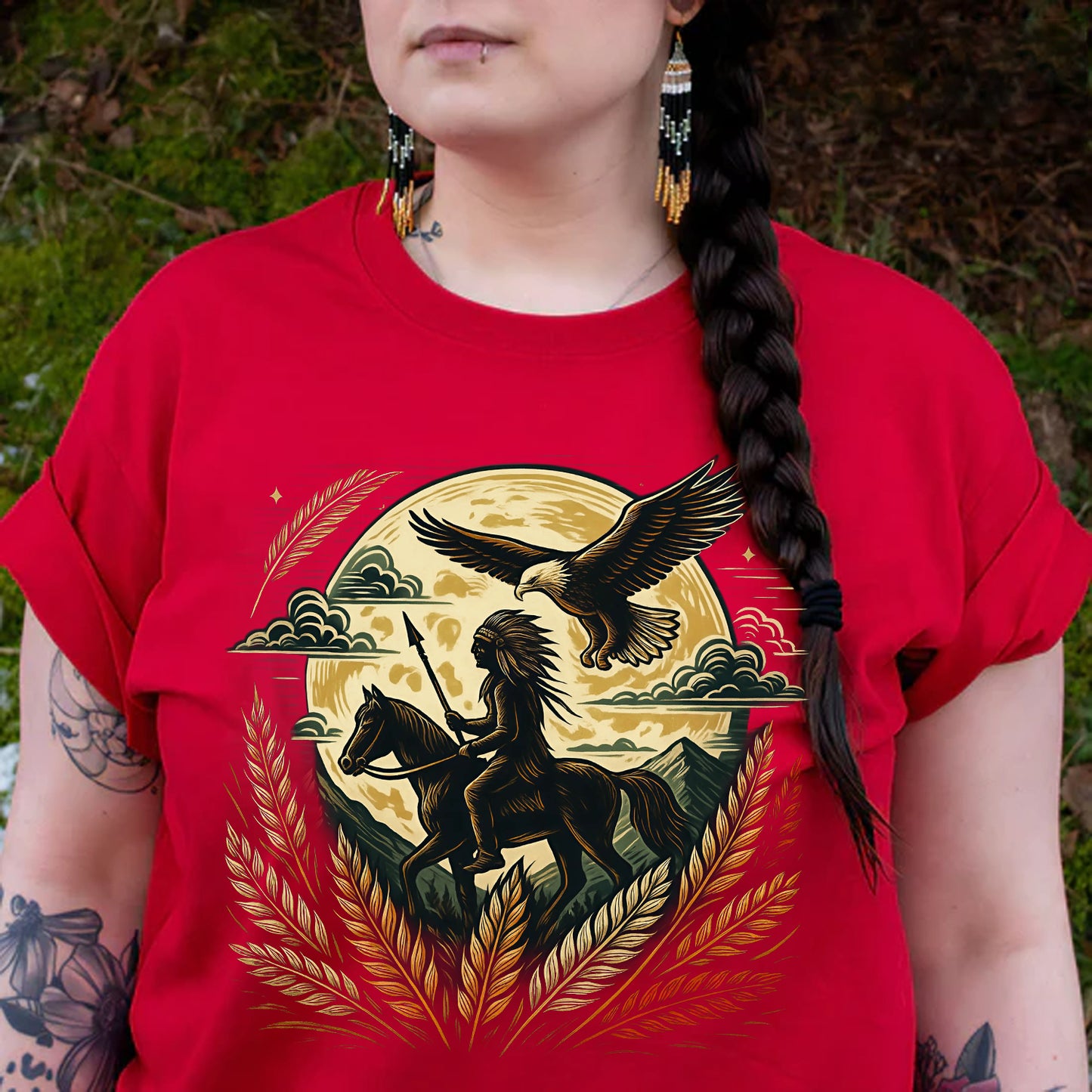 Trail Of Tears - Native American Chief Ride Horse Unisex T-Shirt/Hoodie/Sweatshirt