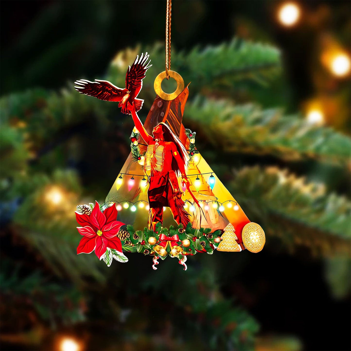 Eagle Tipi Native American Chief - Unique Christmas Gift Decor Flat Acrylic