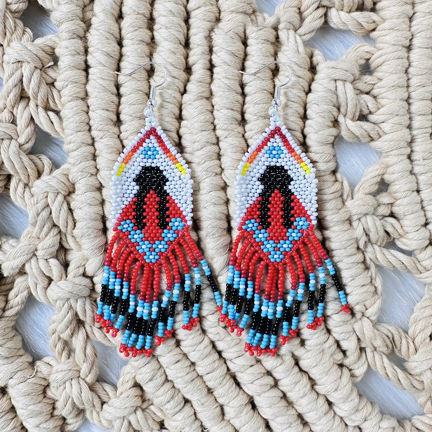 Premium MMIW Handmade Beaded Necklace Long Native American Style for Women