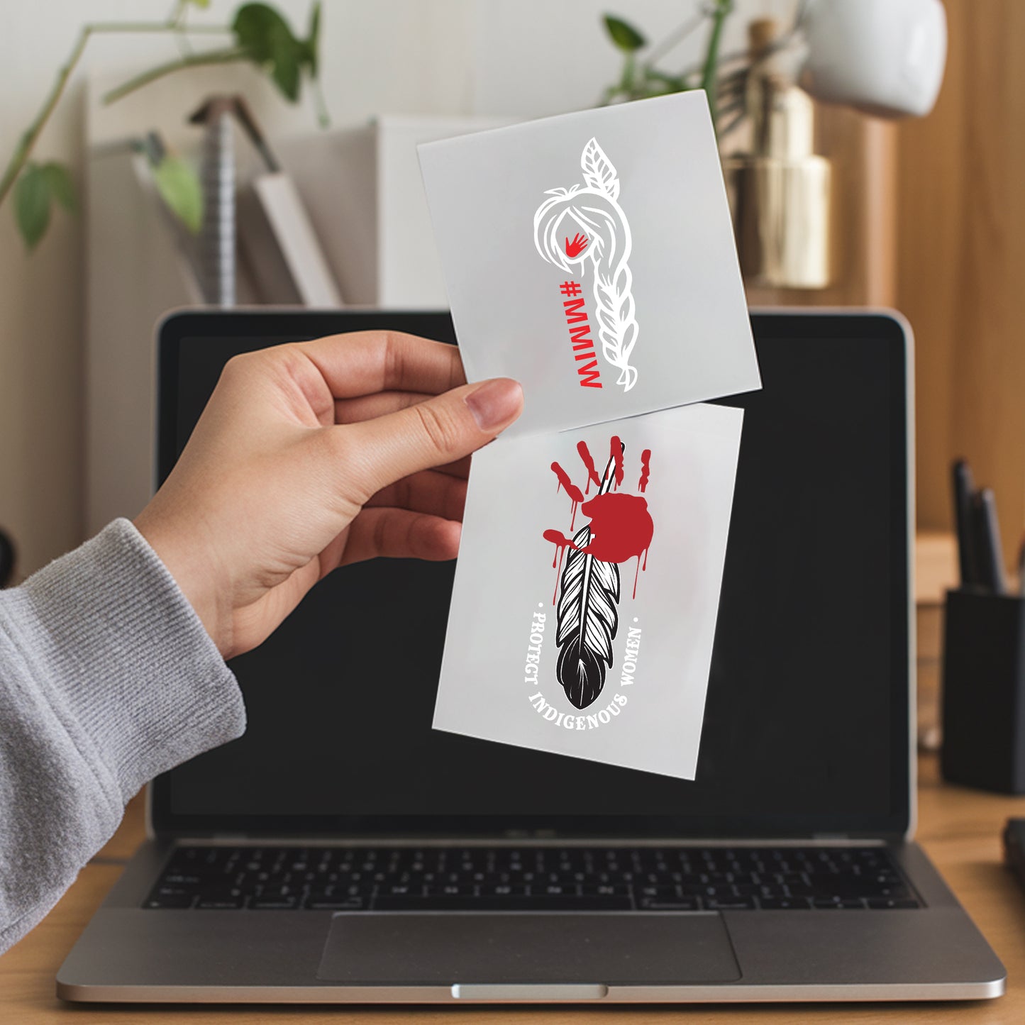 MMIW - Indigenous Woman Stolen Sisters Sticker Decal MMIW Awareness
