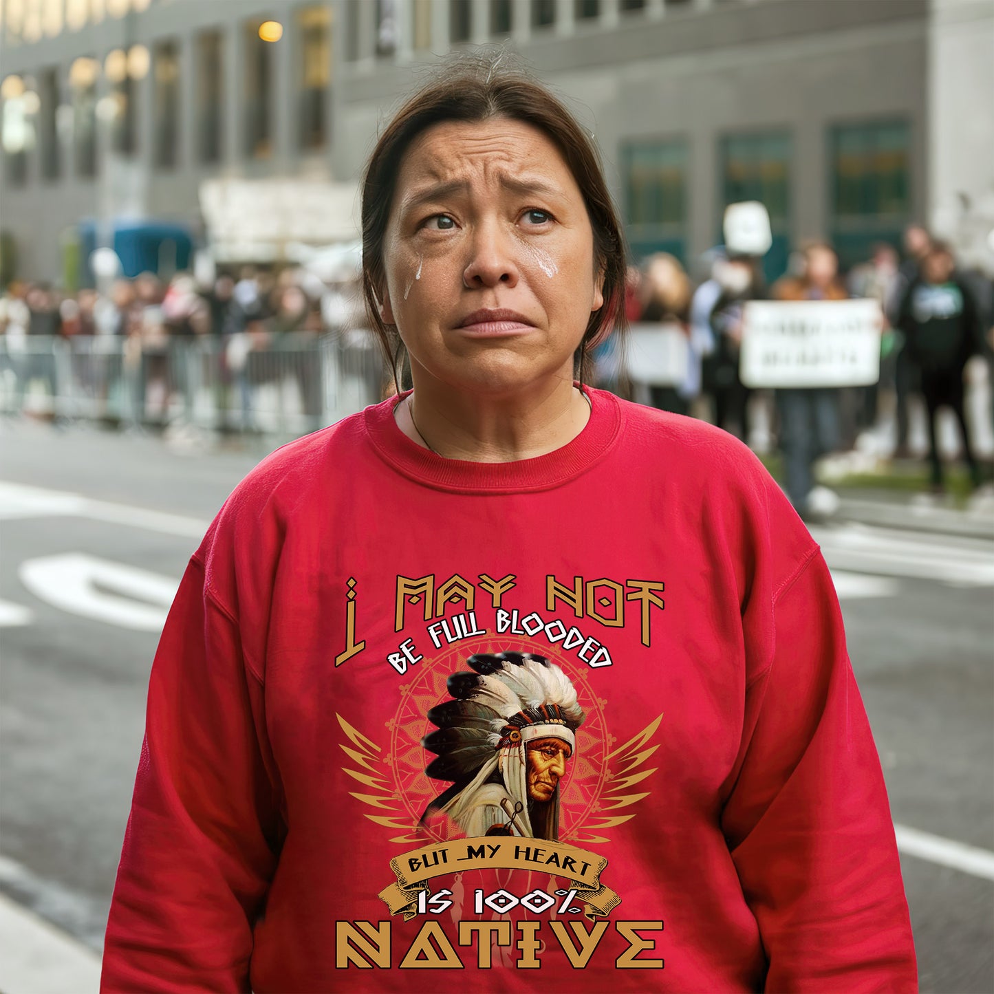 Native American I May Not Be Full Blooded 100% Native Man Chief Unisex T-Shirt/Hoodie/Sweatshirt