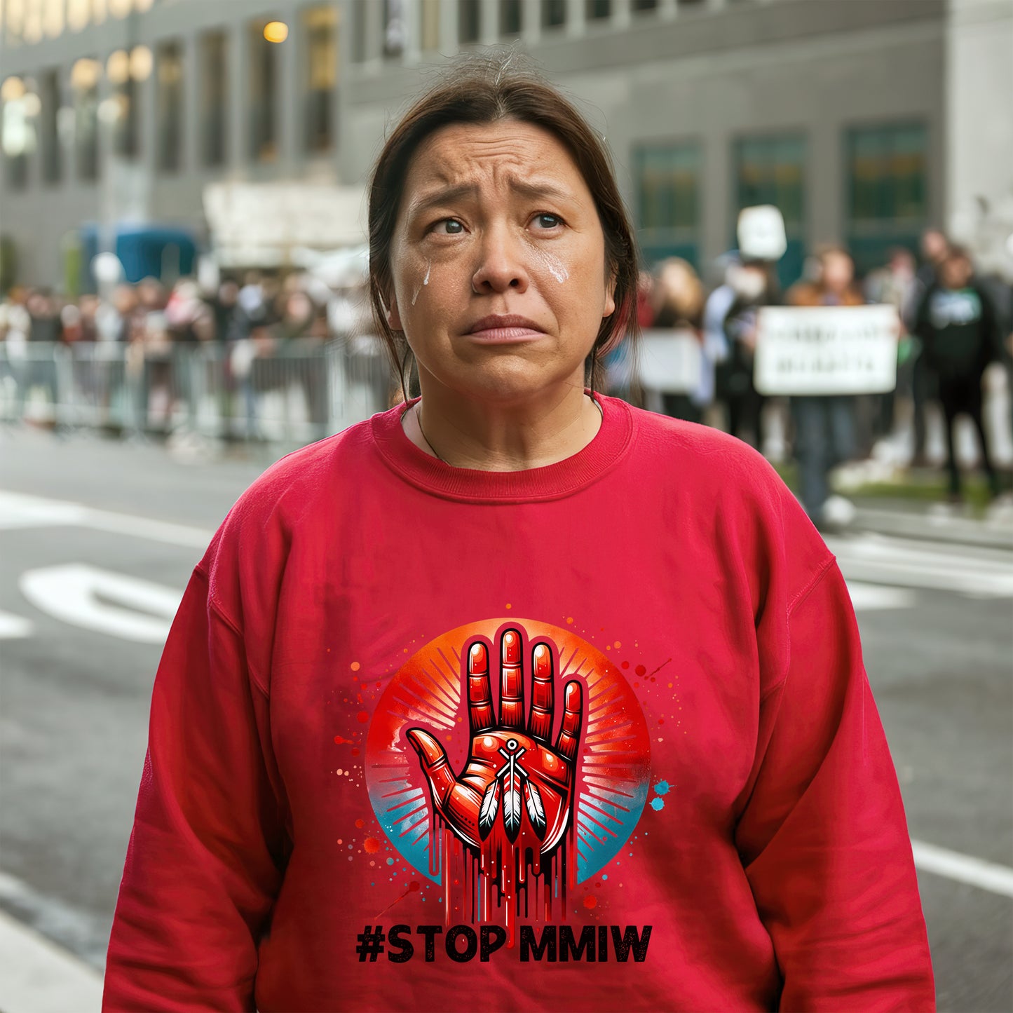 MMIW Stop Red Hand Unisex T-Shirt/T-shirt V-Neck/Hoodie/Sweatshirt