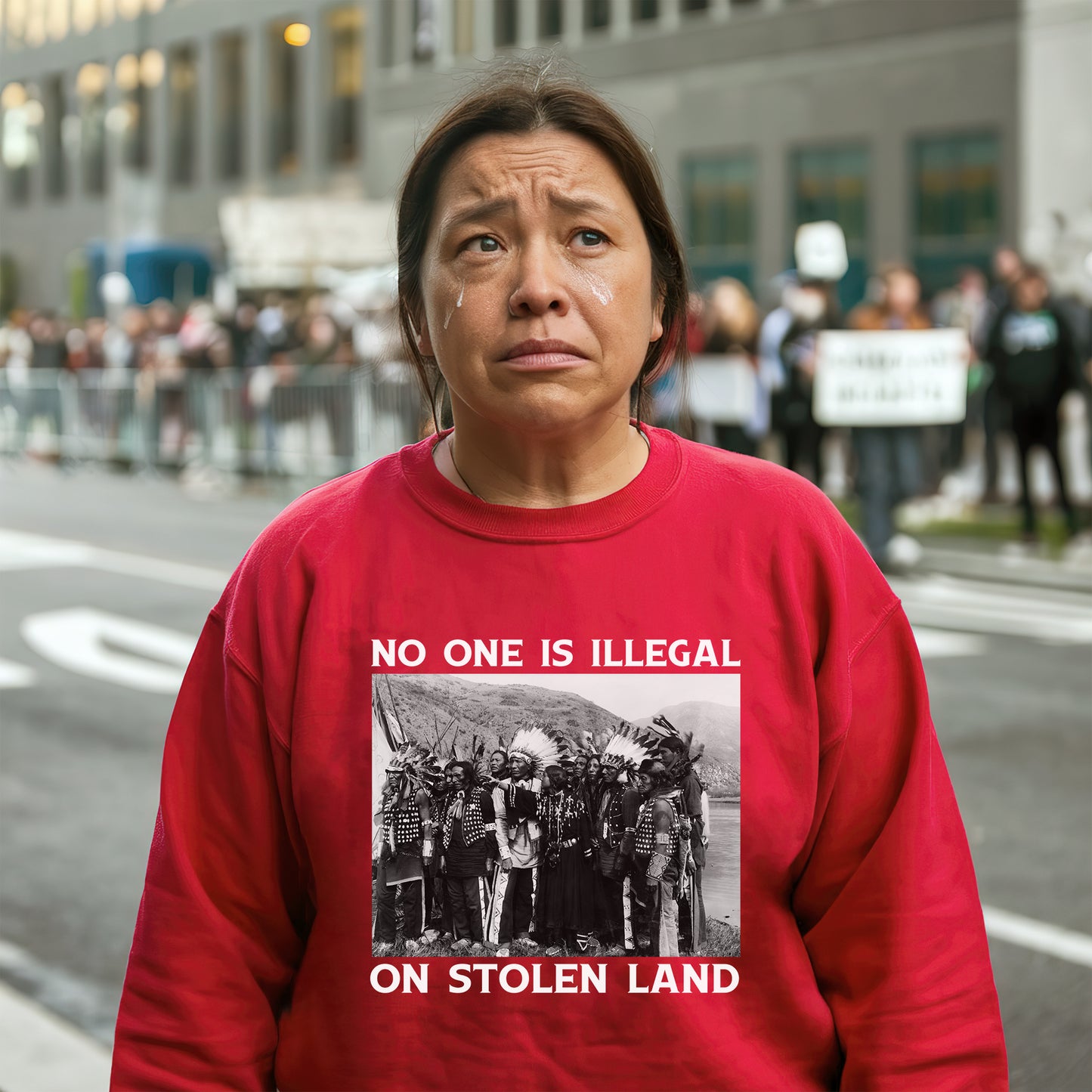 No One Is Illegal On Stolen Land Historical Truth Unisex T-Shirt/T-Shirt V-Neck/Hoodie/Sweatshirt
