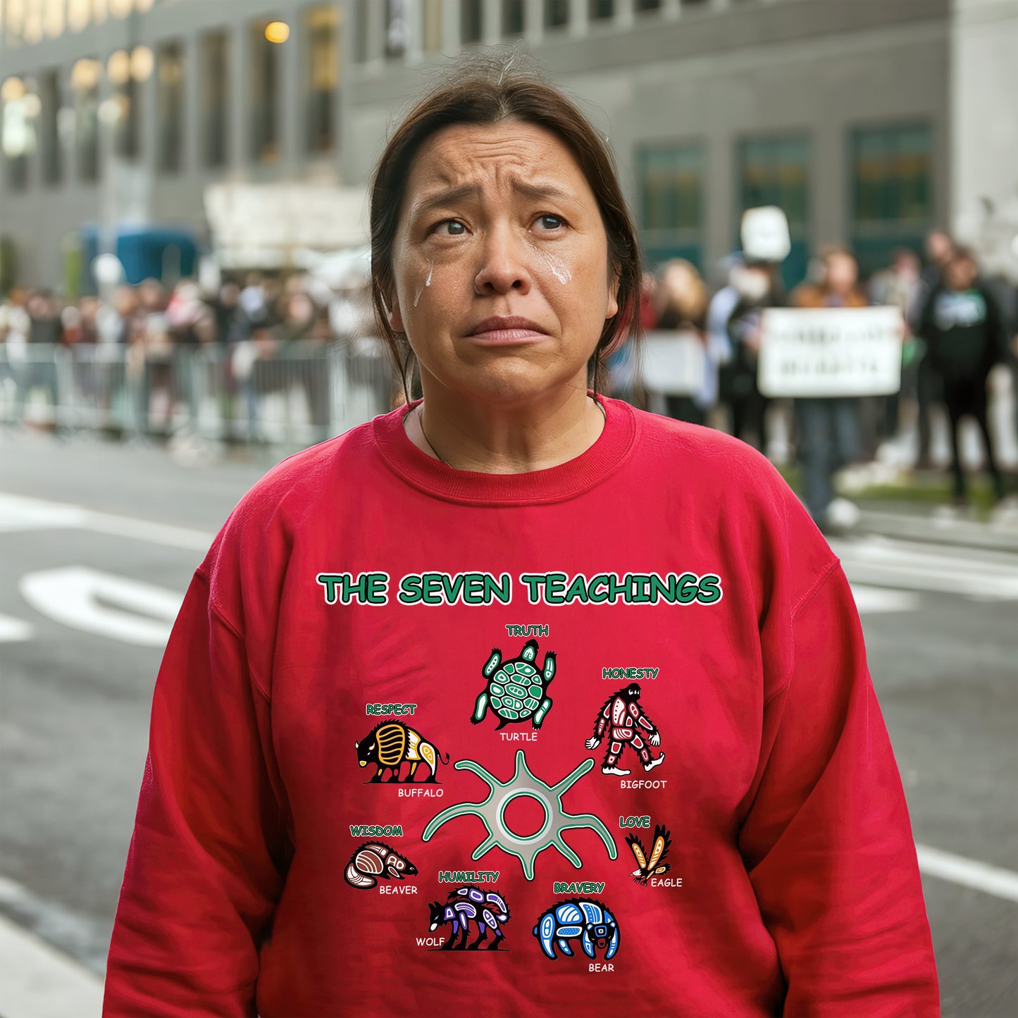 The Seven Sacred Laws Indigenous Value Culture Unisex T-Shirt/T-Shirt V-Neck/Hoodie/Sweatshirt
