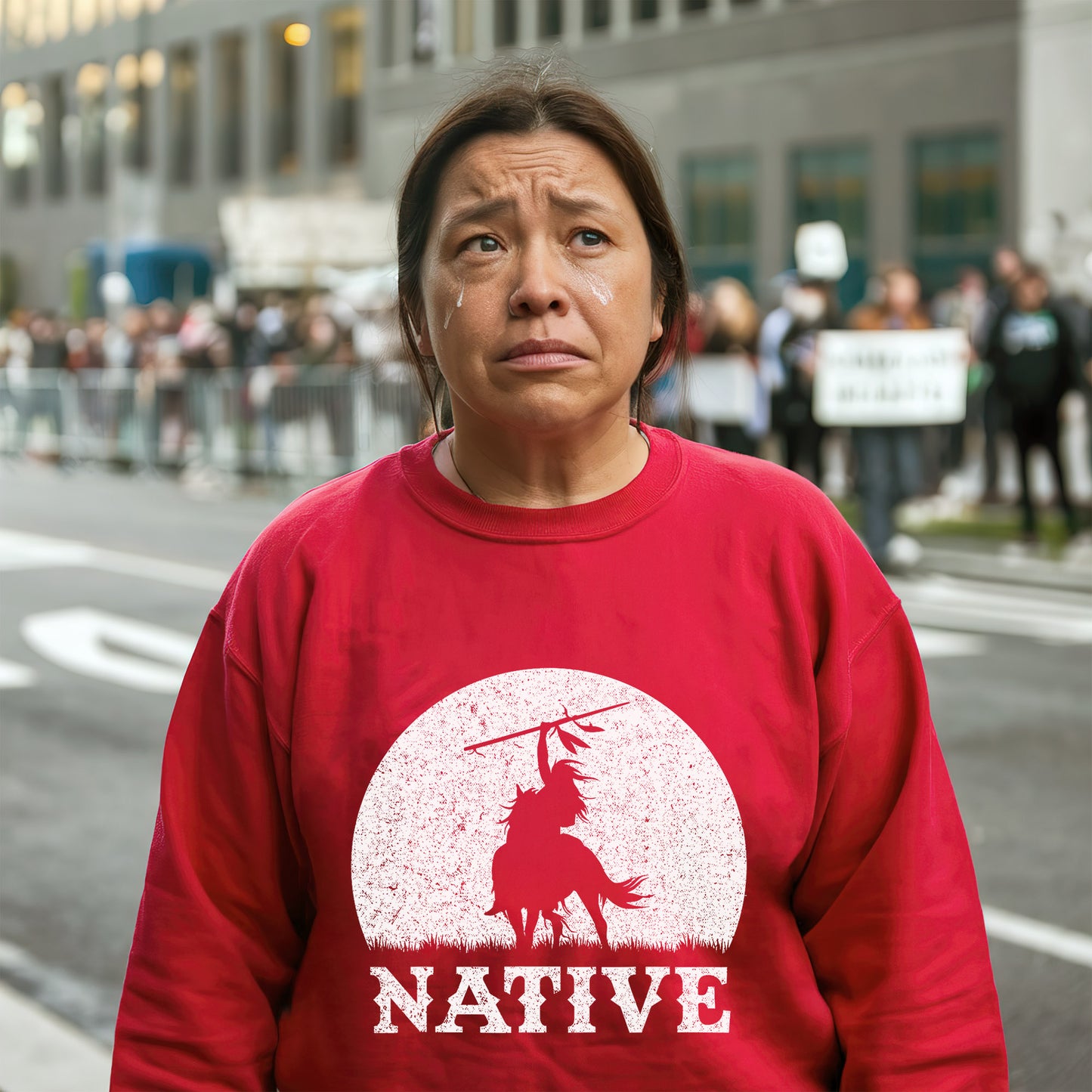 Native American Tribal Chief Riding Horse Unisex T-Shirt/Hoodie/Sweatshirt