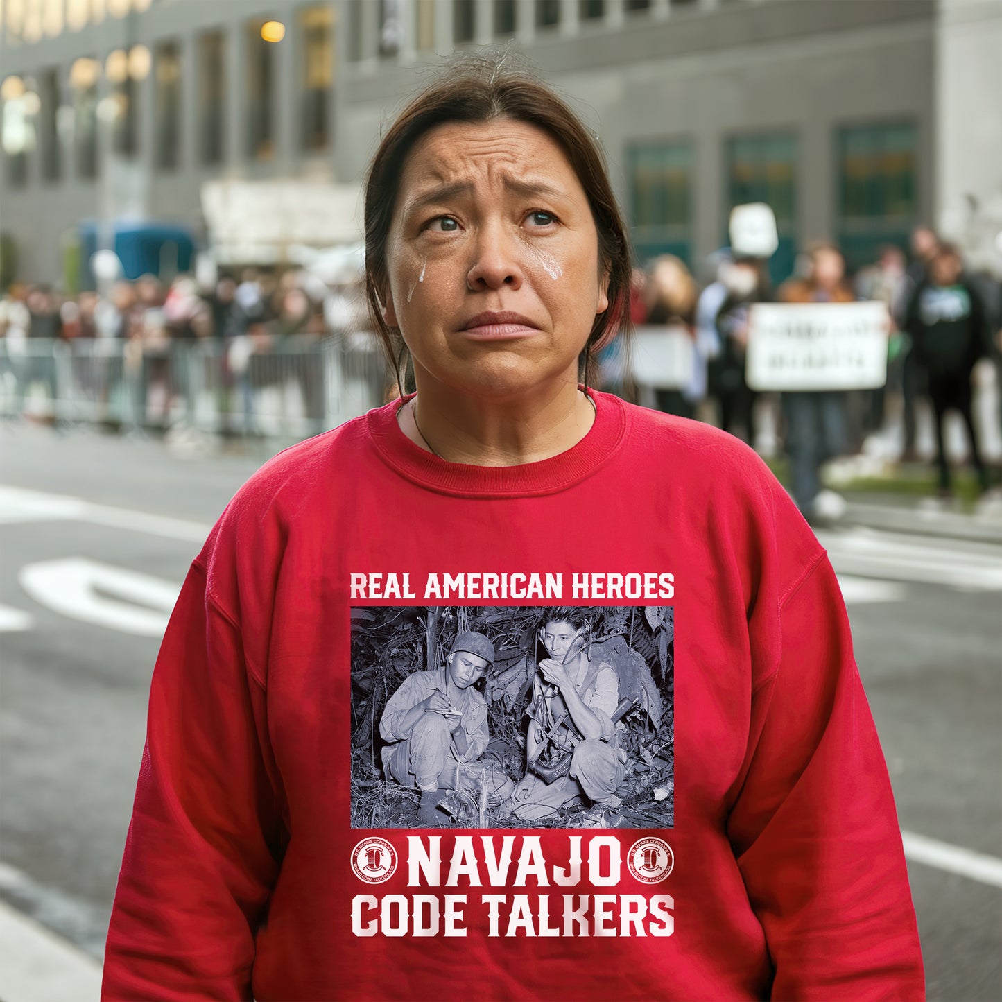 Navajo Code Talkers Real American Heroes Native Land Unisex T-Shirt/T-Shirt V-Neck/Hoodie/Sweatshirt