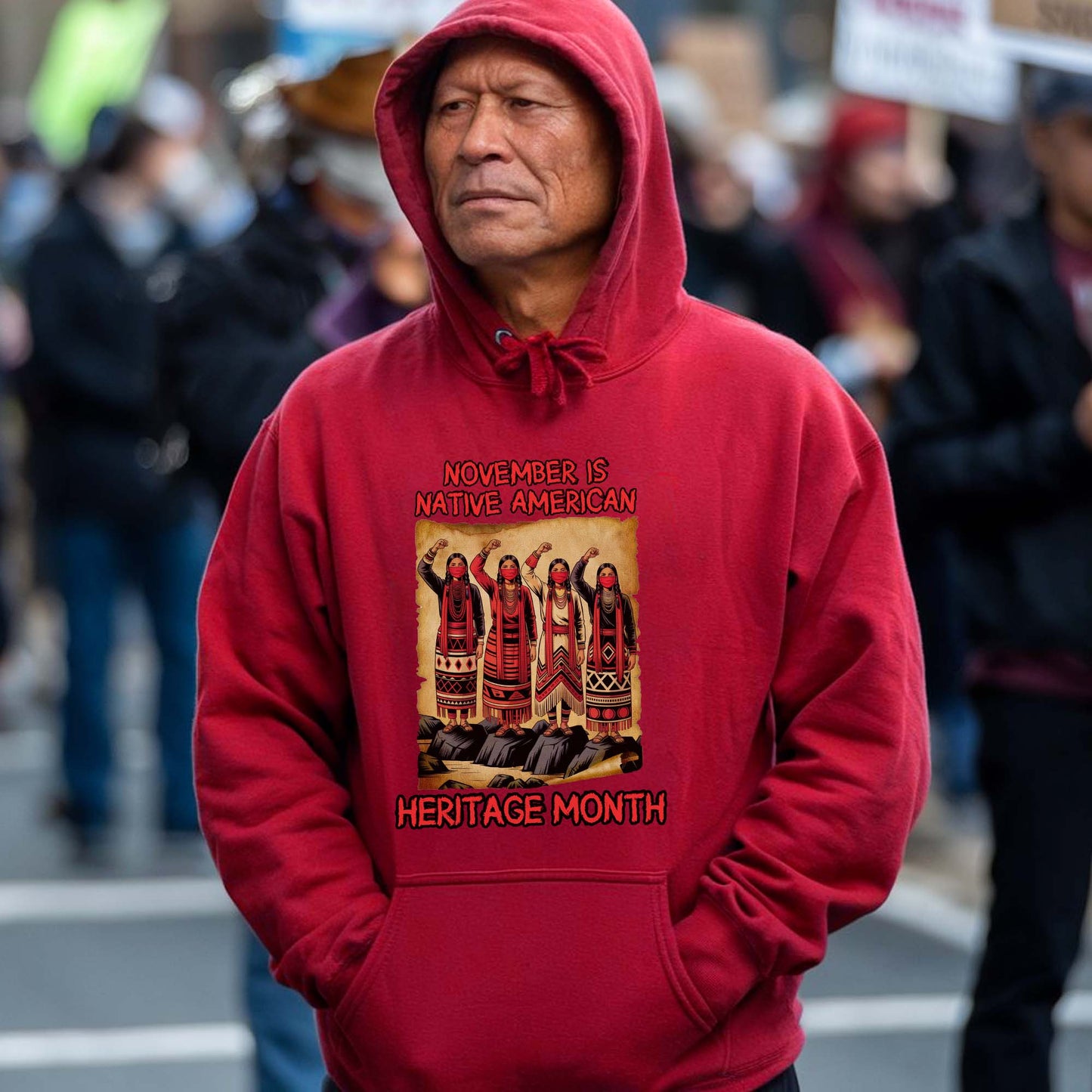 November Is Native American Heritage Month - Indigenous Pride Unisex T-Shirt/T-Shirt V-Neck/Hoodie/Sweatshirt