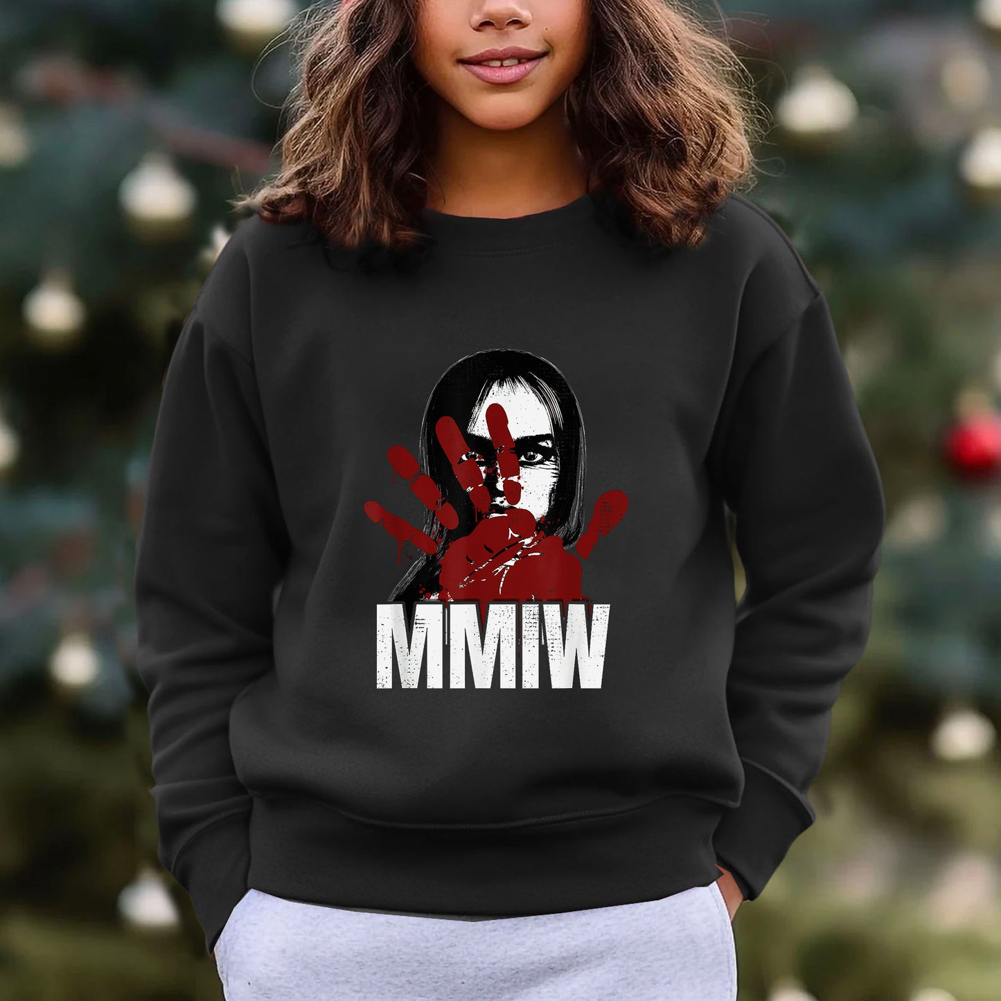 MMIW Awareness Stolen Sisters Red Hand Ind Unisex T-Shirt/T-Shirt V-Neck/Hoodie/Sweatshirt