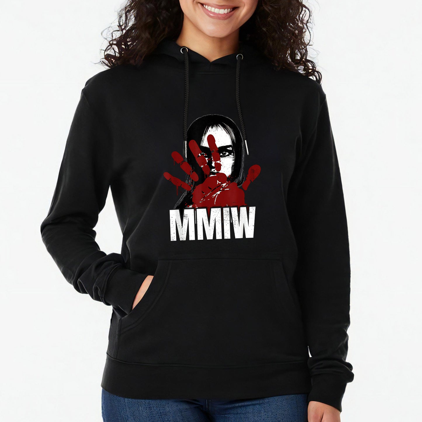 MMIW Awareness Stolen Sisters Red Hand Ind Unisex T-Shirt/T-Shirt V-Neck/Hoodie/Sweatshirt