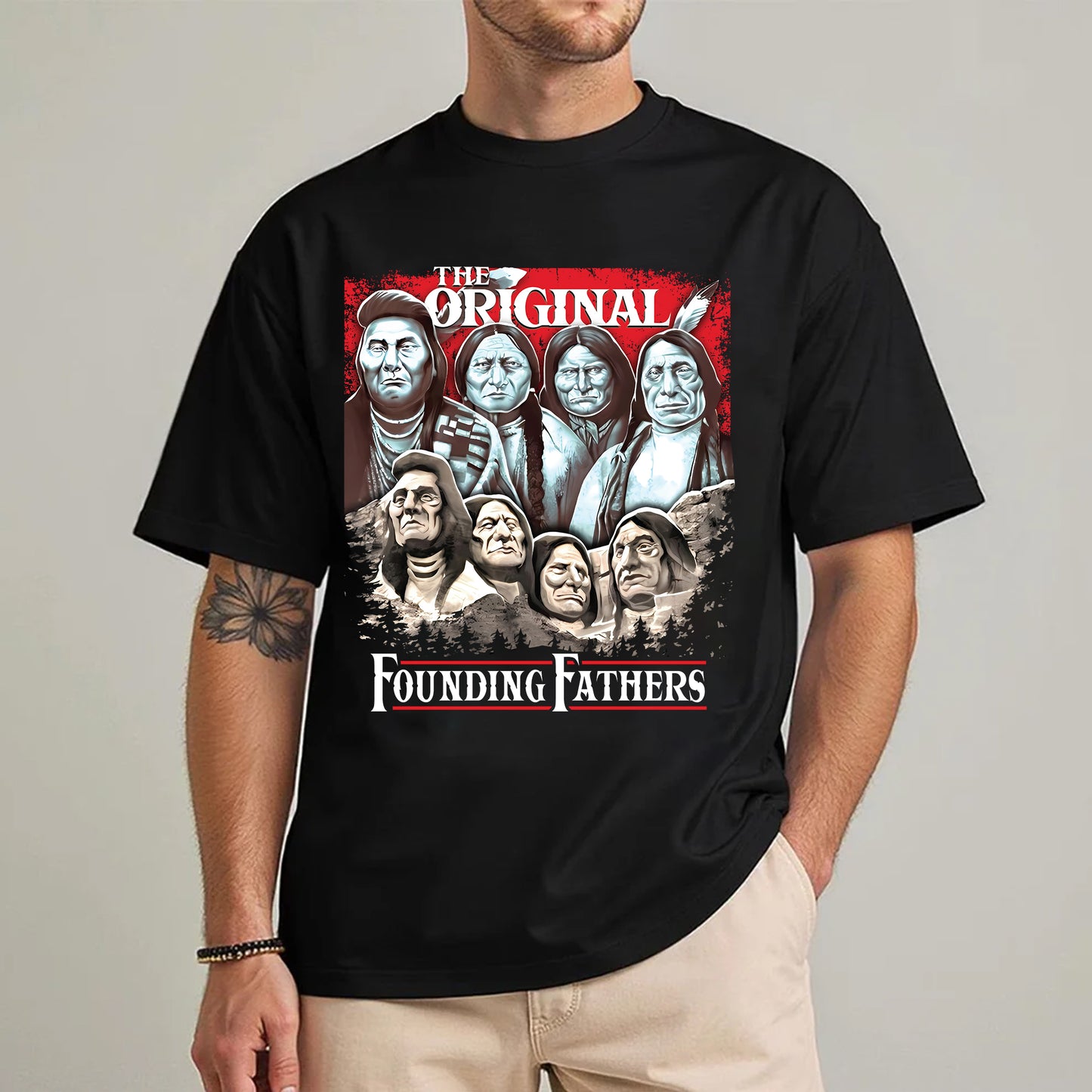 The Original Founding Fathers Native American Leaders Unisex T-Shirt/T-Shirt V-Neck/Hoodie/Sweatshirt