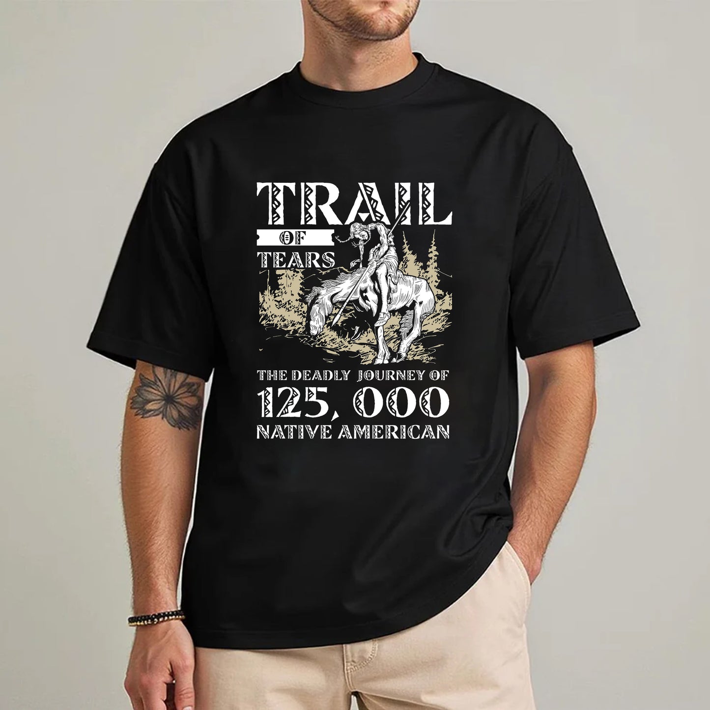 Trail of Tears Memorial - 125,000 Native Americans Lost Art Unisex T-Shirt/Hoodie/Sweatshirt